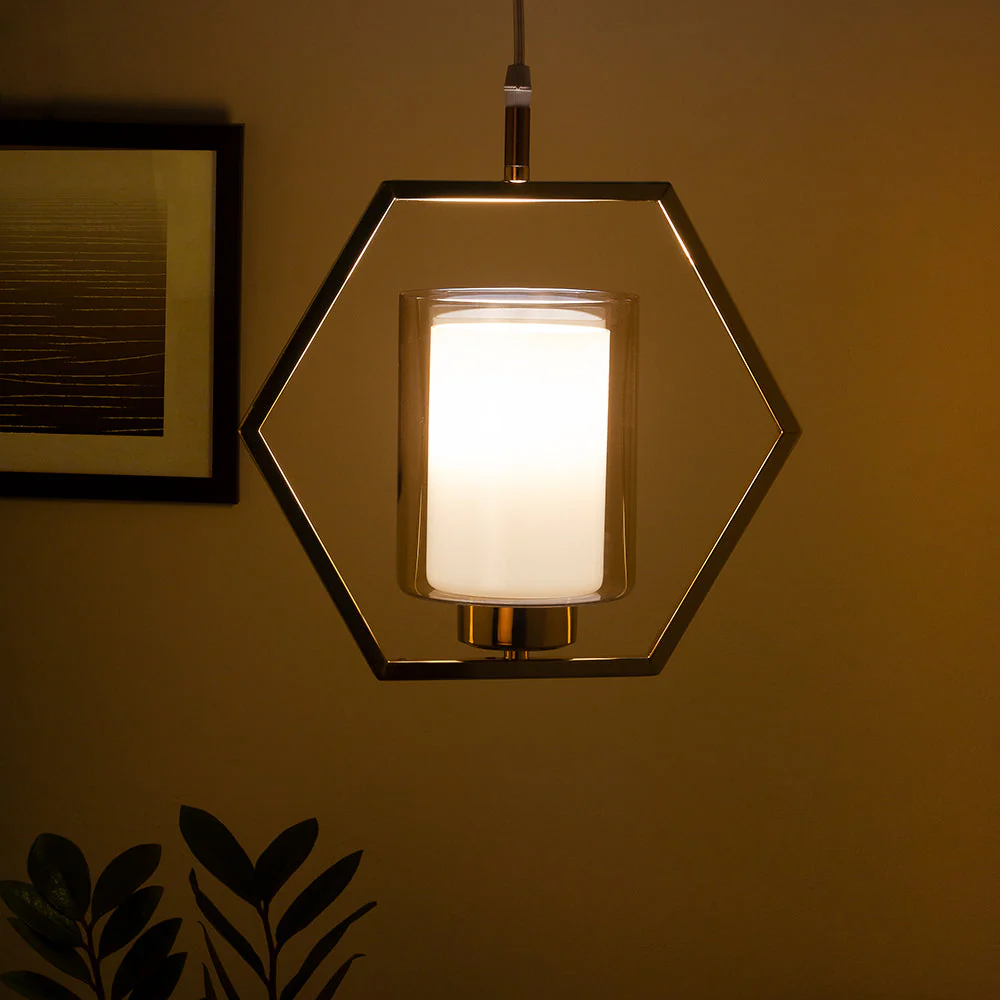 Designer Glass Metal Pendant Lighting - Image 2