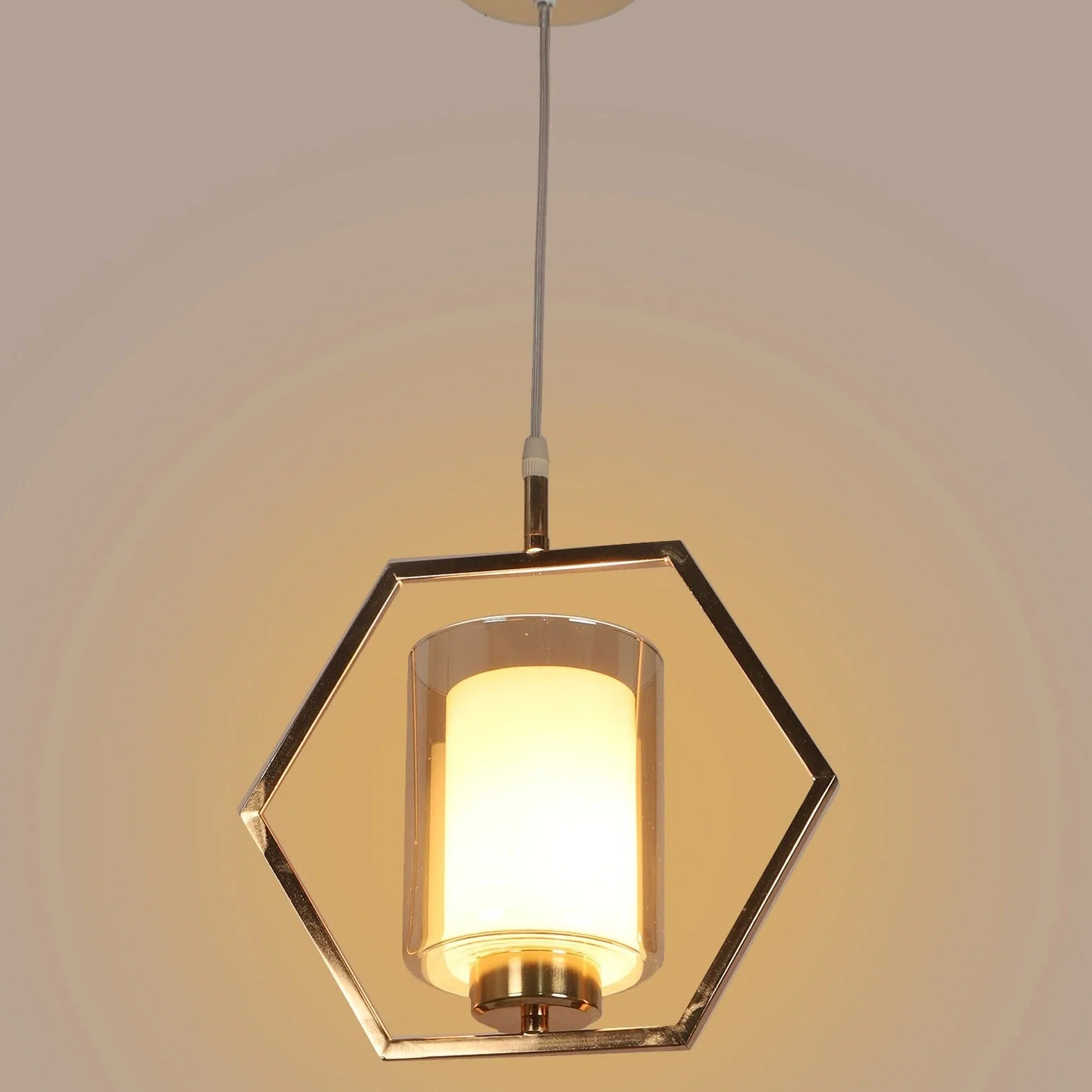 Designer Glass Metal Pendant Lighting - Image 3