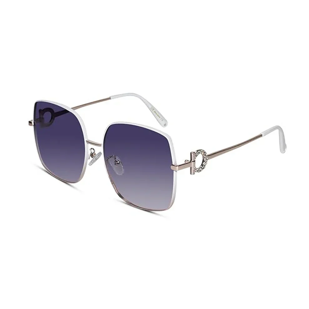 Designer Oversize Black Square Sunglasses - Image 6