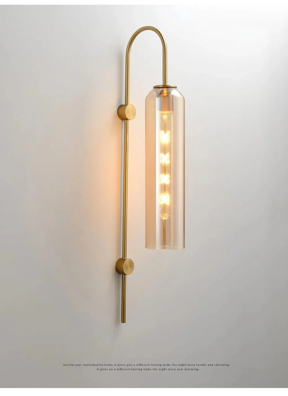 Designer Sunset Glass Wall Light-Amber - Image 3