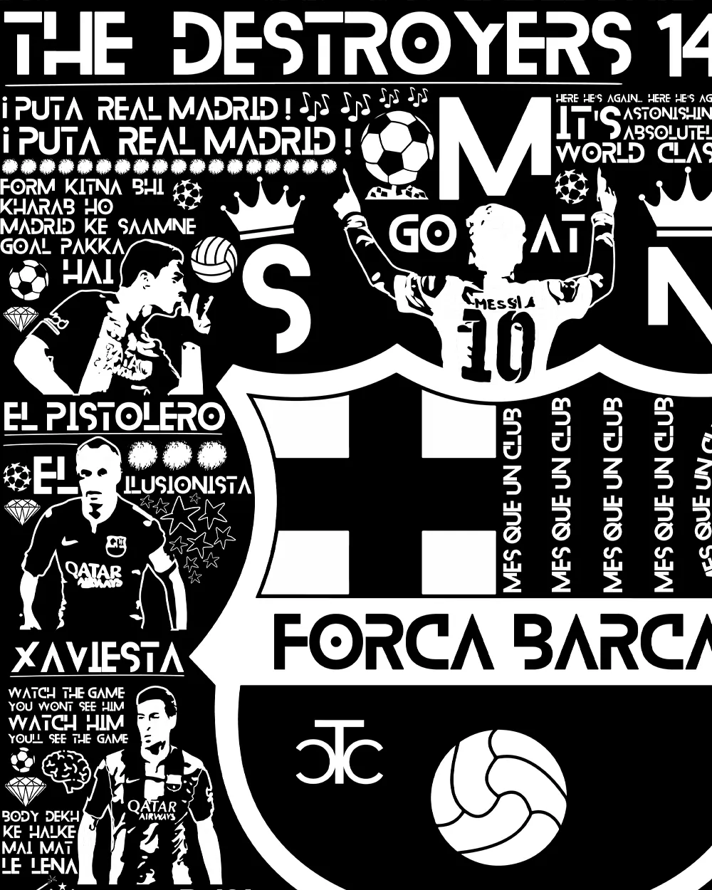 Destroyers 14/15 Barca Varsity Jacket - Image 3