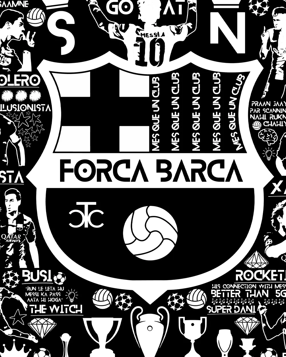 Destroyers 14/15 Barca Varsity Jacket - Image 4