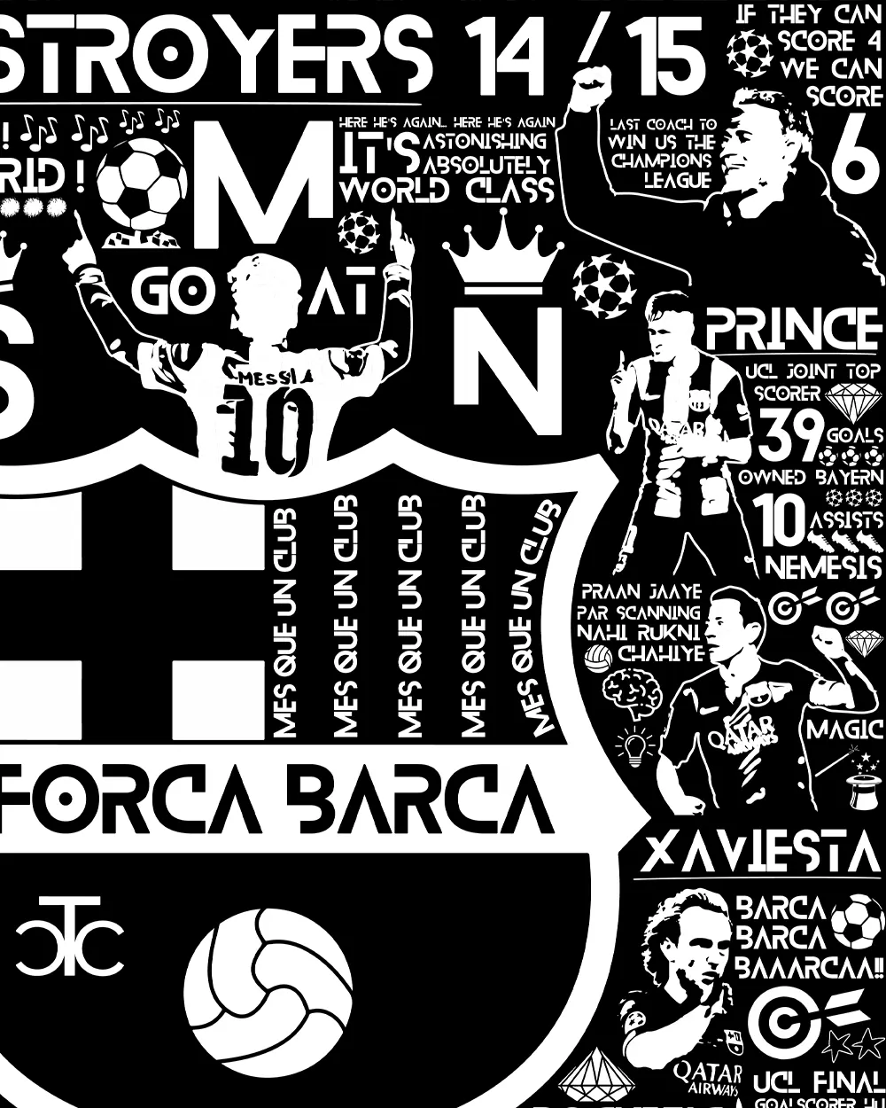 Destroyers 14/15 Barca Varsity Jacket - Image 6