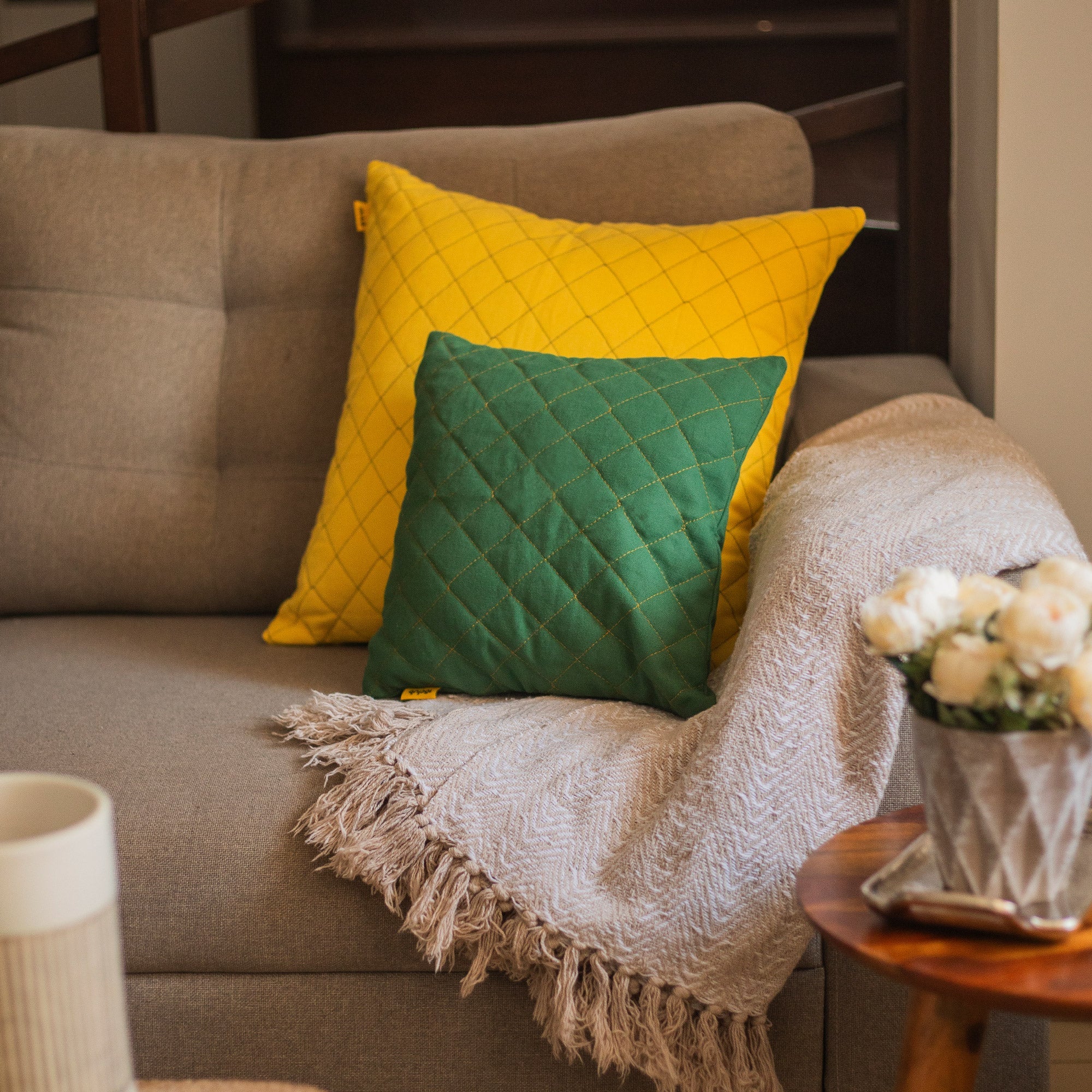 Diamond Quilted Cushion Cover - Image 37