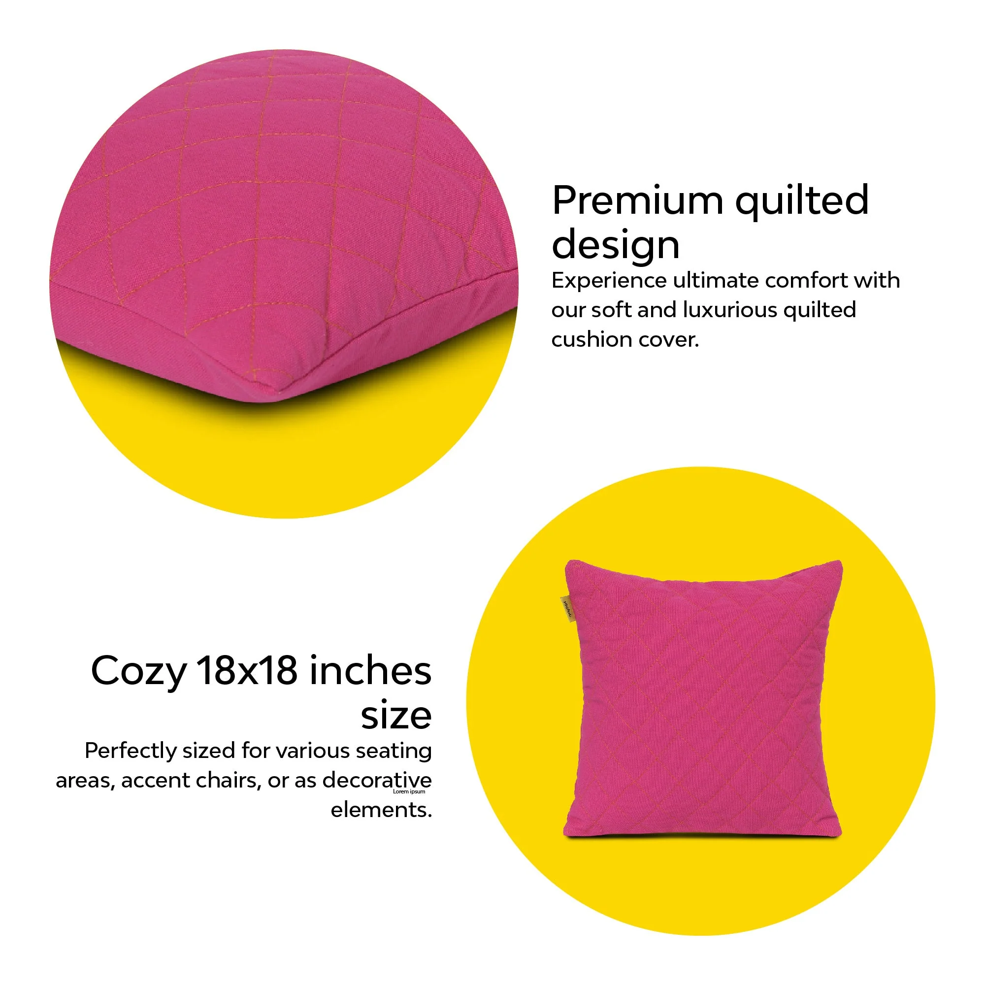 Diamond Quilted Cushion Cover - Image 59