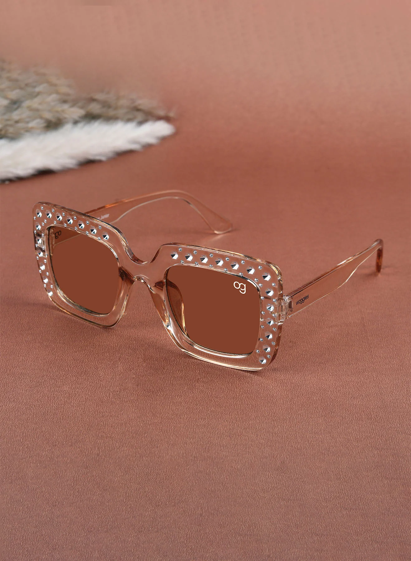 Diana Blue Kids Square Sunglases - Image 10