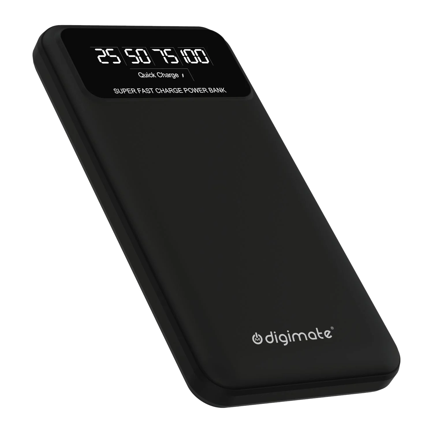 Digimate 10000mAh Power Bank | LED Display Dual Input Type-C Output | 22.5W Fast Charging (Black, DG-PB-1004) - Image 3
