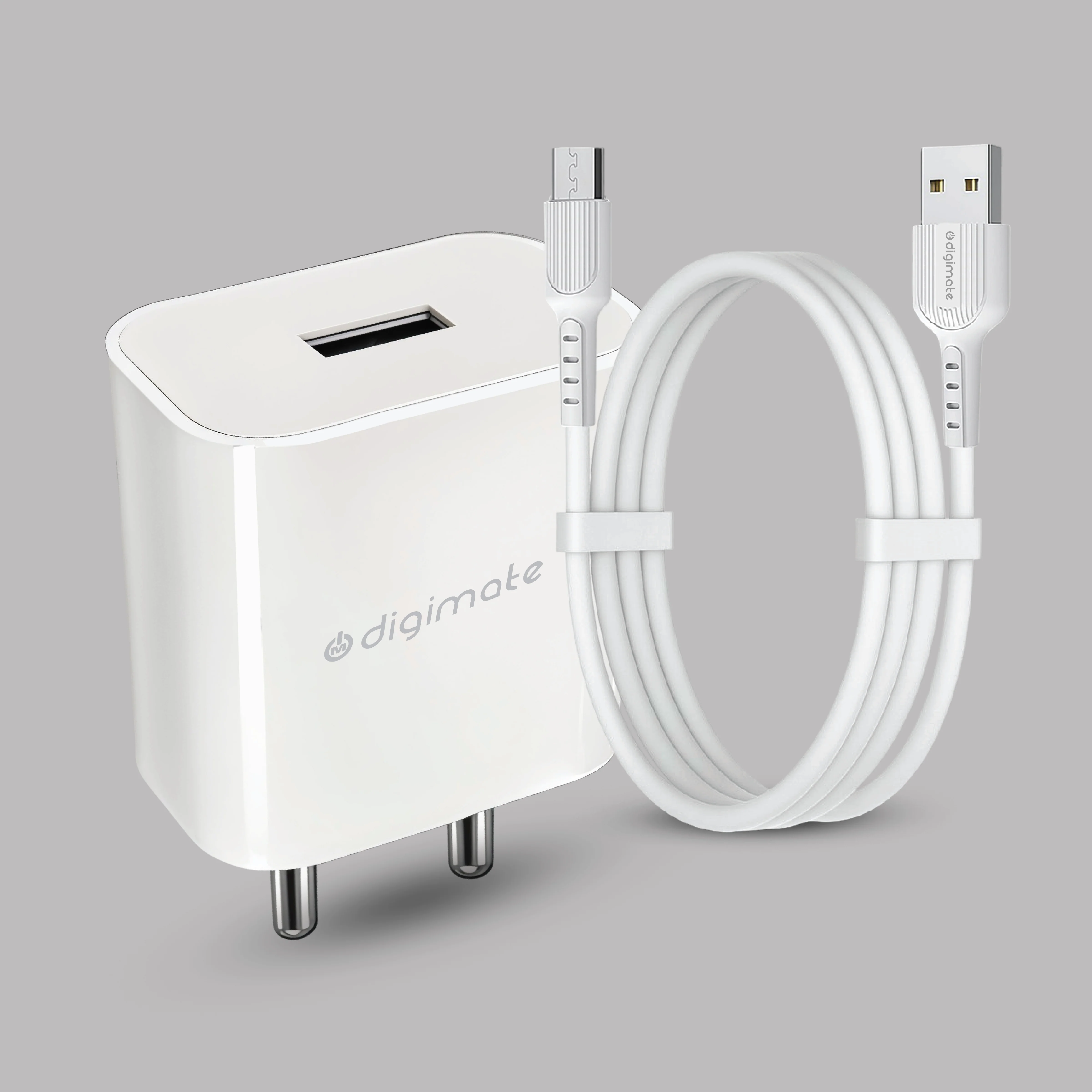 Digimate 15W Single USB Port Charger With V8-Type-C Cable, Fast Charging Universal Compatibility - Image 13