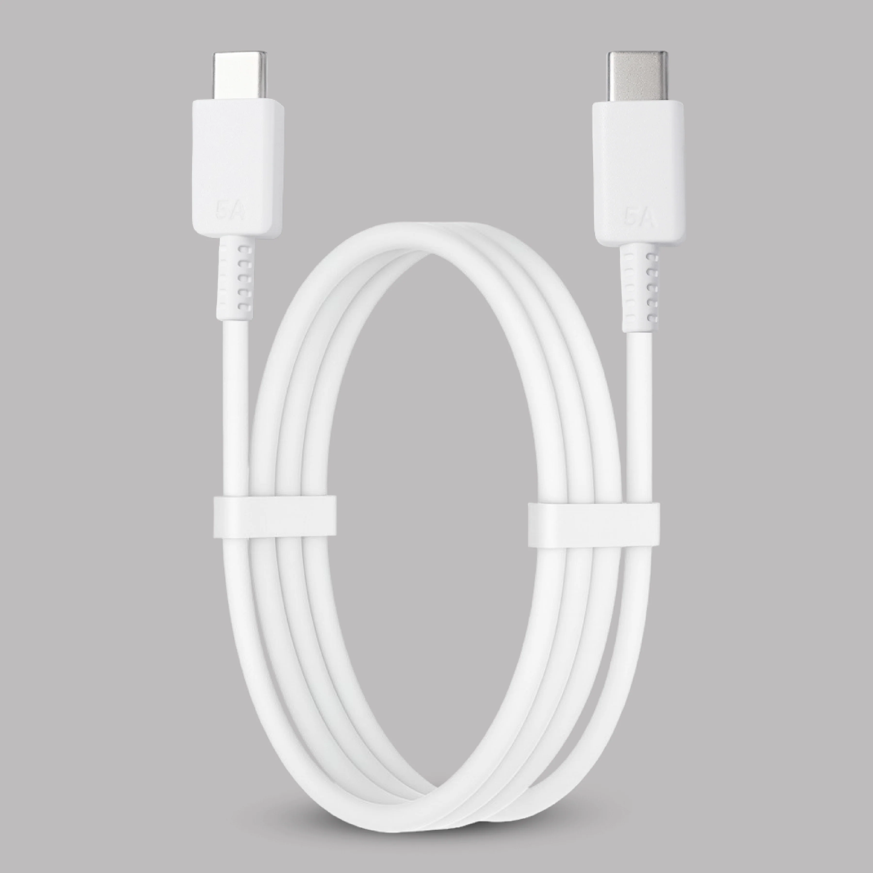 Digimate Bindaas 5A High-Speed Fast Charging Type C to Type C Cable (DG-DC-CC-2003, White) - Image 3