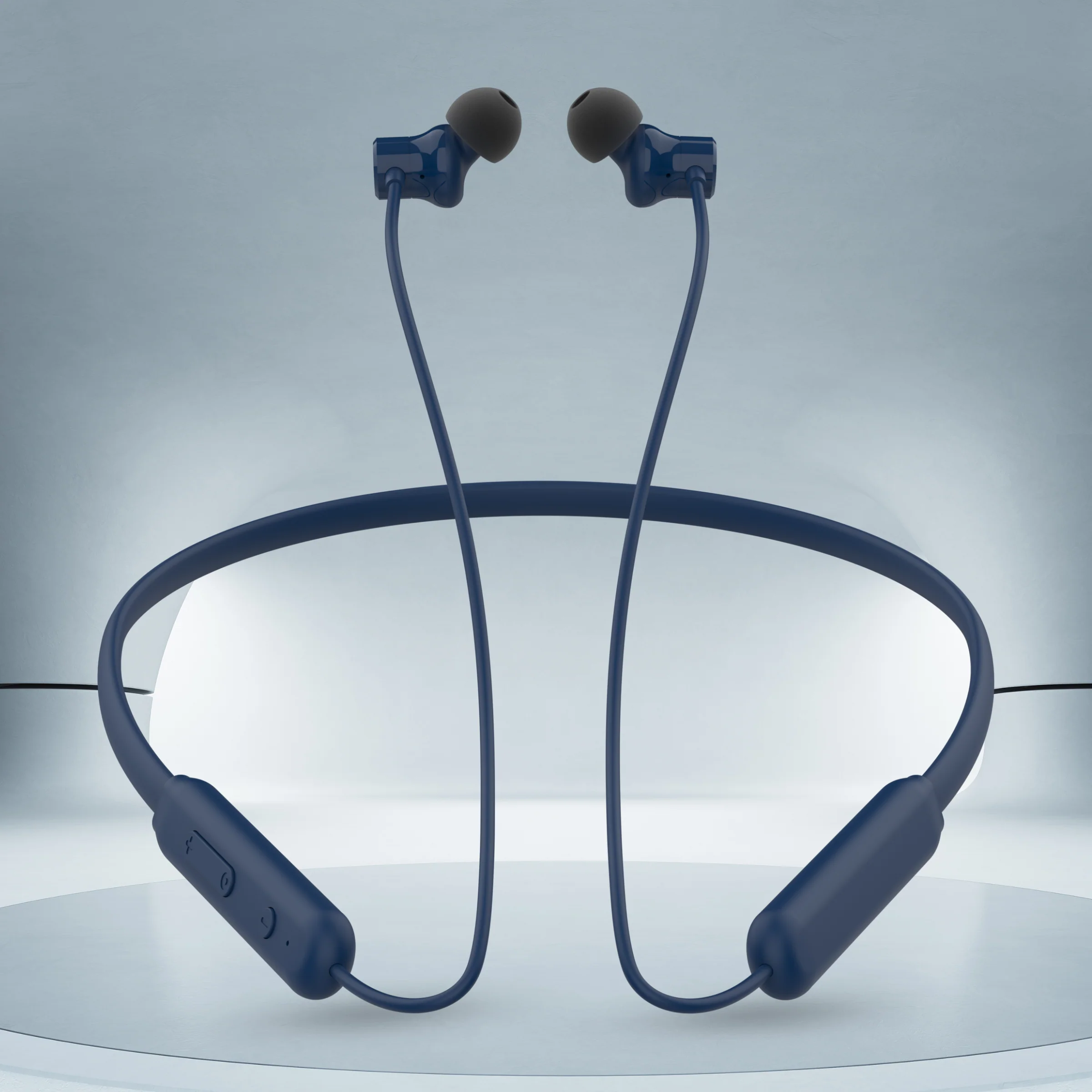 Digimate Gabbar 24Hours Playtime Wireless Bluetooth Neckband, Bluetooth 5.1, Fast Type-C Charging With Mic & Voice Assistant, IPX2 Waterproof (DG-NB-1011, Blue) - Image 3