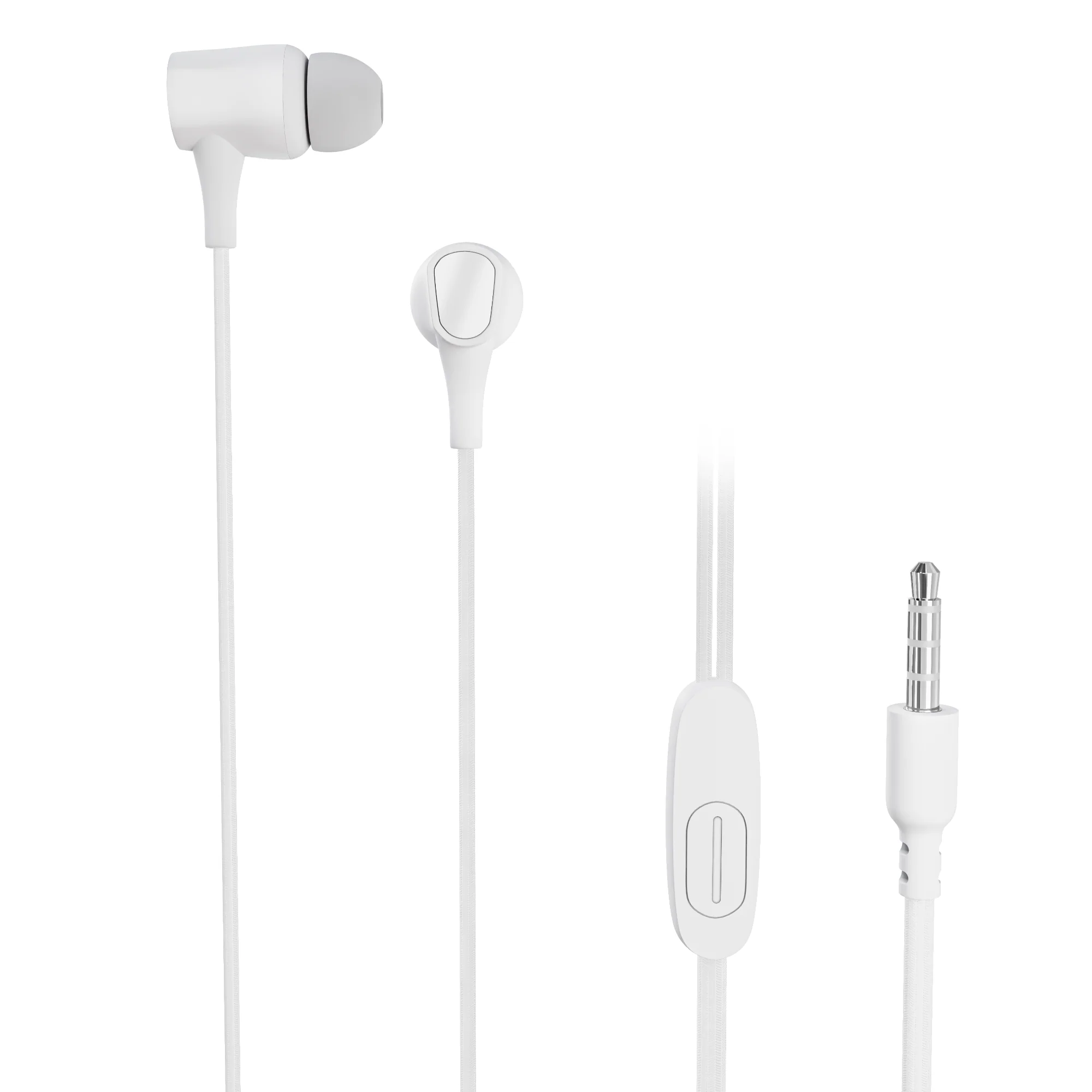 Digimate Jackbeat Wired Earphones with 3.5mm Jack, Tangle-Free Cable & In-Line Mic (DG-HF-1001, White) - Image 15