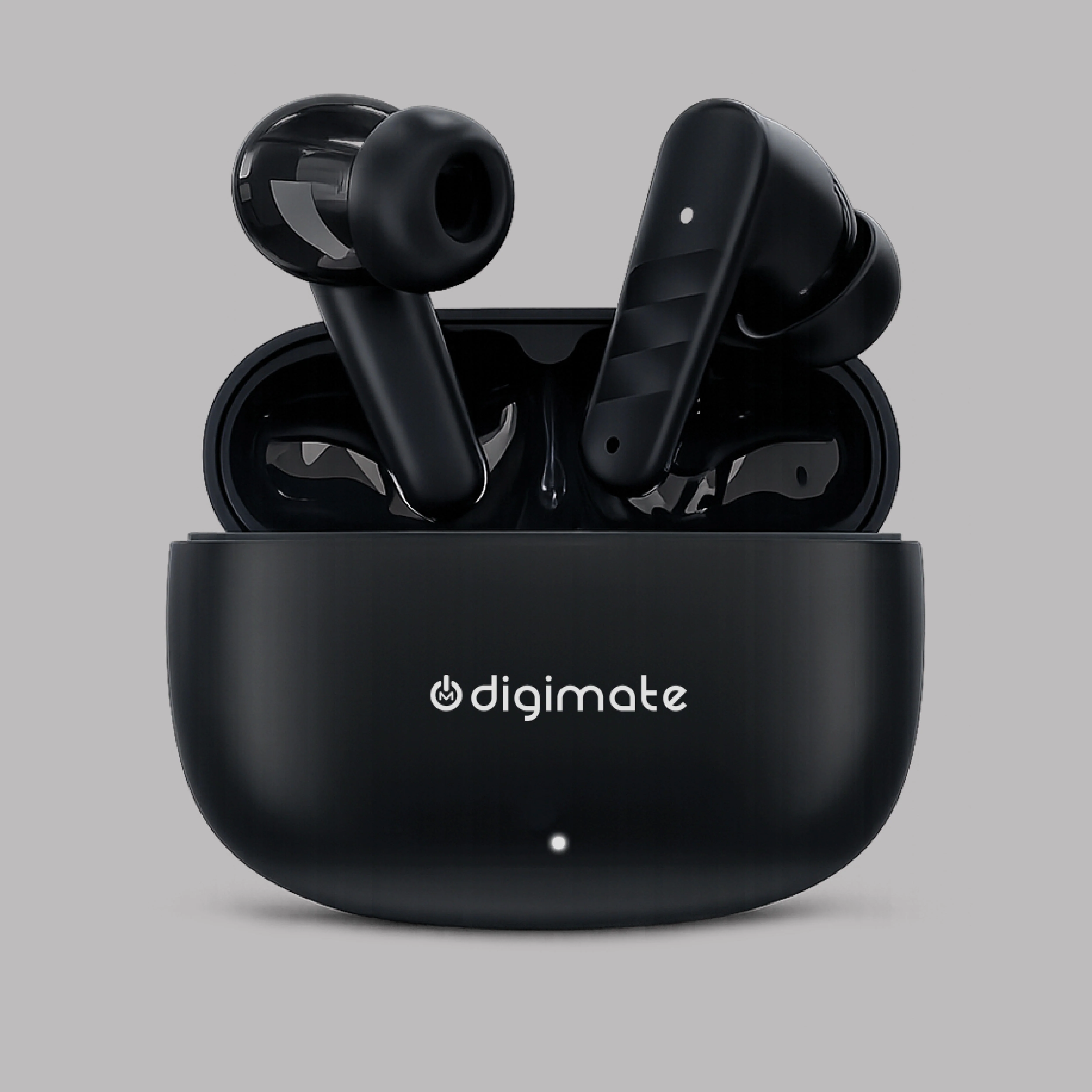 Digimate No9oise Wireless Earbuds with Ai-ENC Technology, 180Hrs Playtime, Bluetooth 5.4, 13MM Driver, HD Dual Mic, Type-C Charging, 300mAh Battery