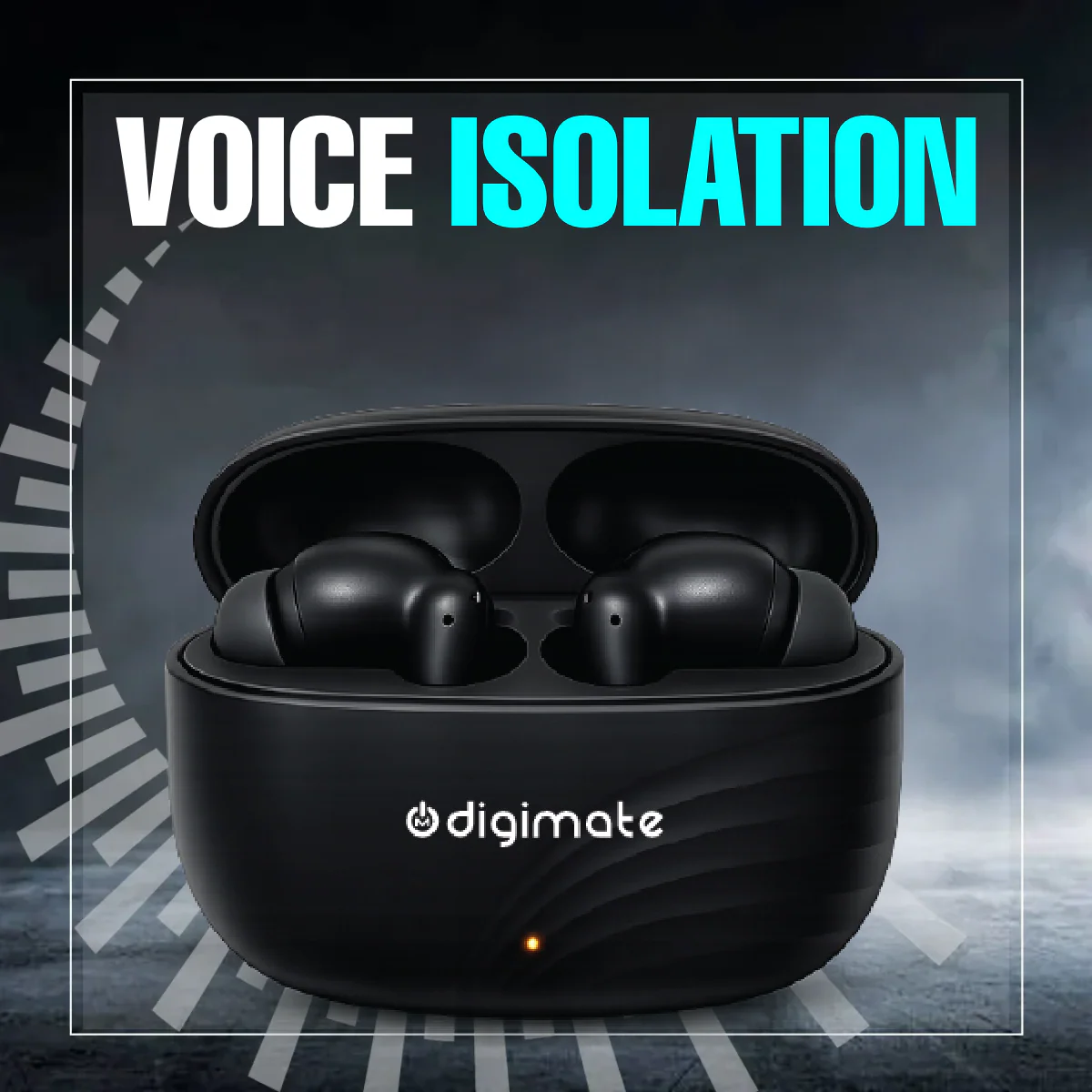 Digimate Raaga Wireless Earbuds with 100Hrs Playtime, Bluetooth 5.4, 10MM Driver, IPX4 Water Resistant, HD Mic, Type-C Charging (DG-EB-RAAGA-01) - Image 7