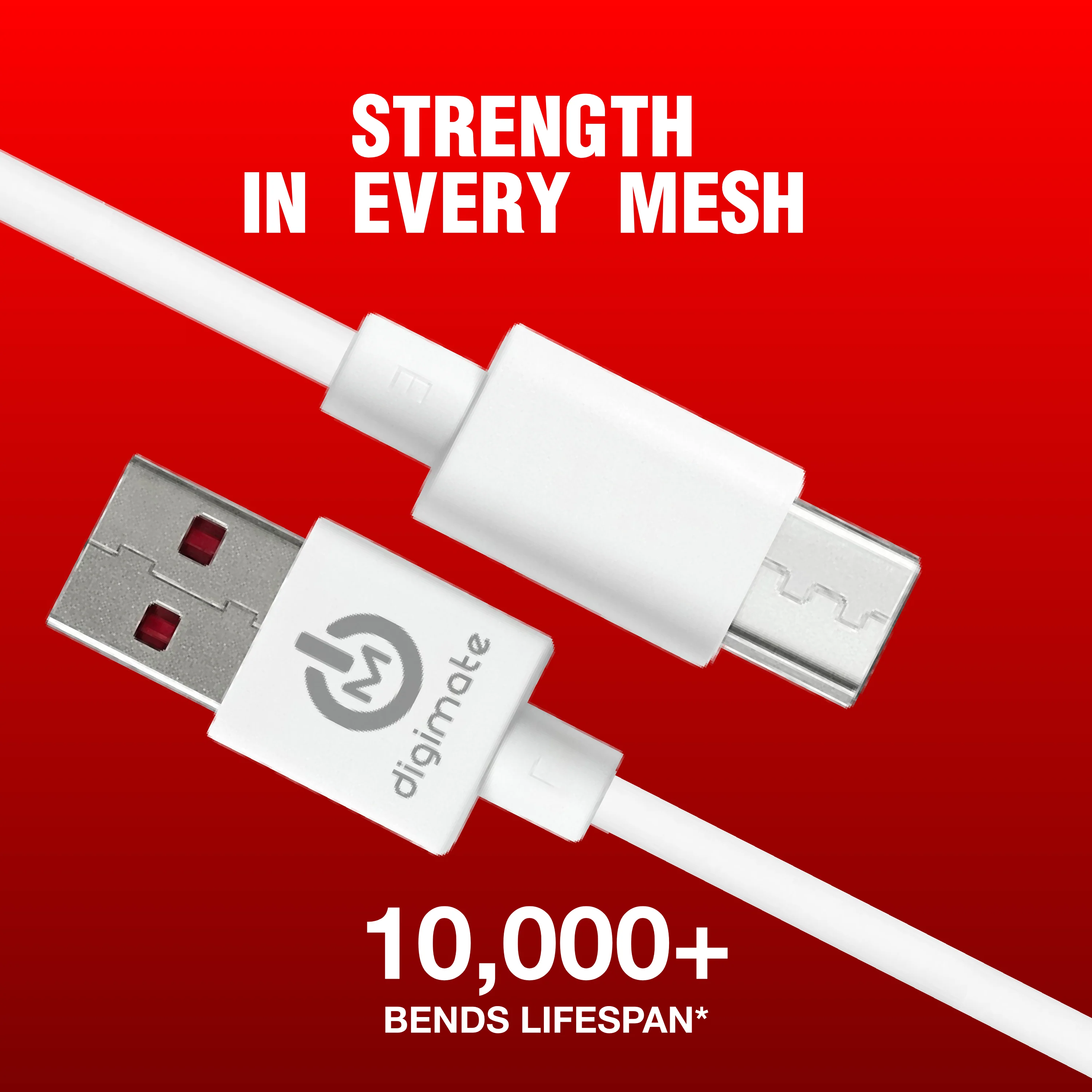 Digimate Raftarr Micro USB Fast Charging Cable, Up to 45W Support, TPE Tangle-Free Design (DG-DC-RAFTAAR-01) - Image 6