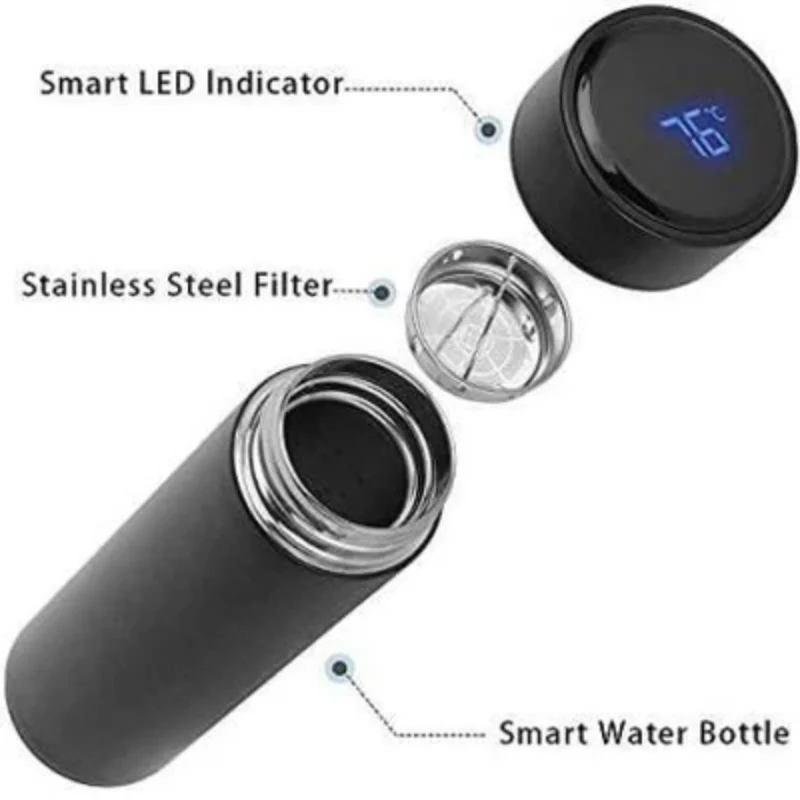 DigiSip: 500ml LCD Thermos Bottle with LED Temperature Display & Double Wall Vacuum Insulation - Image 6
