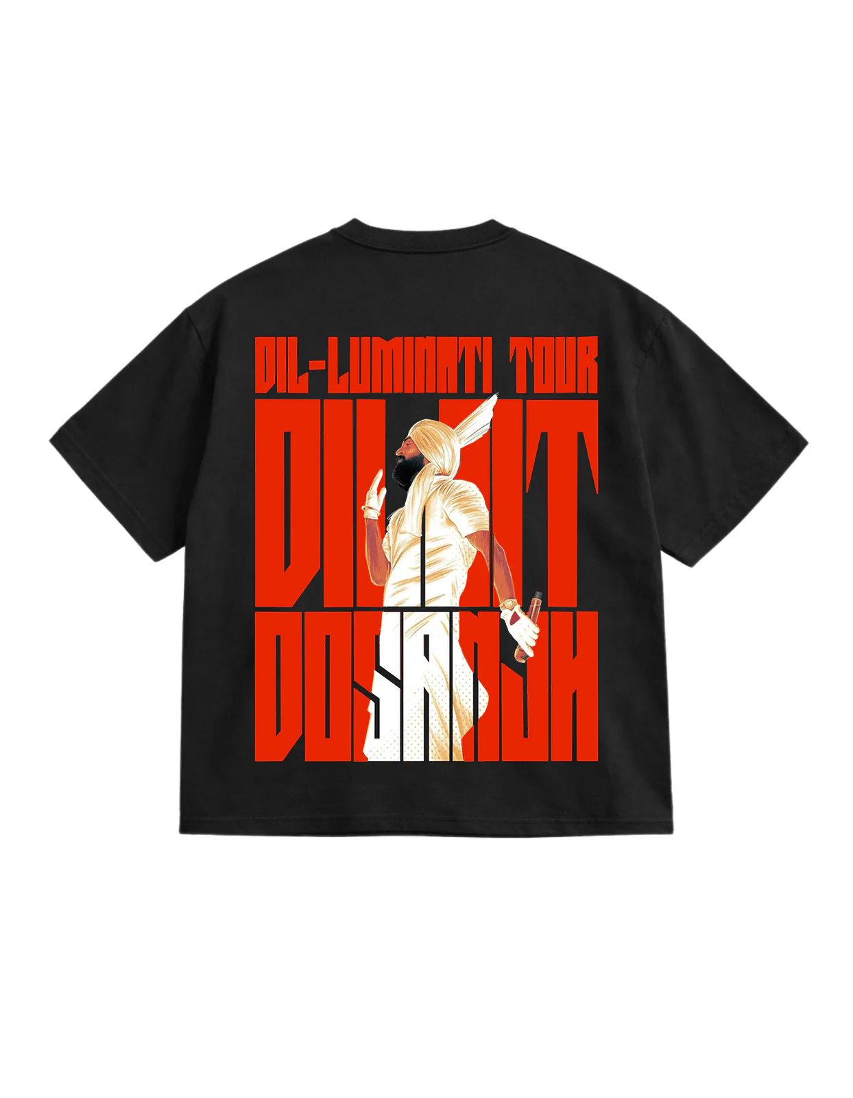 Diljit Goat Black Oversize T-Shirt