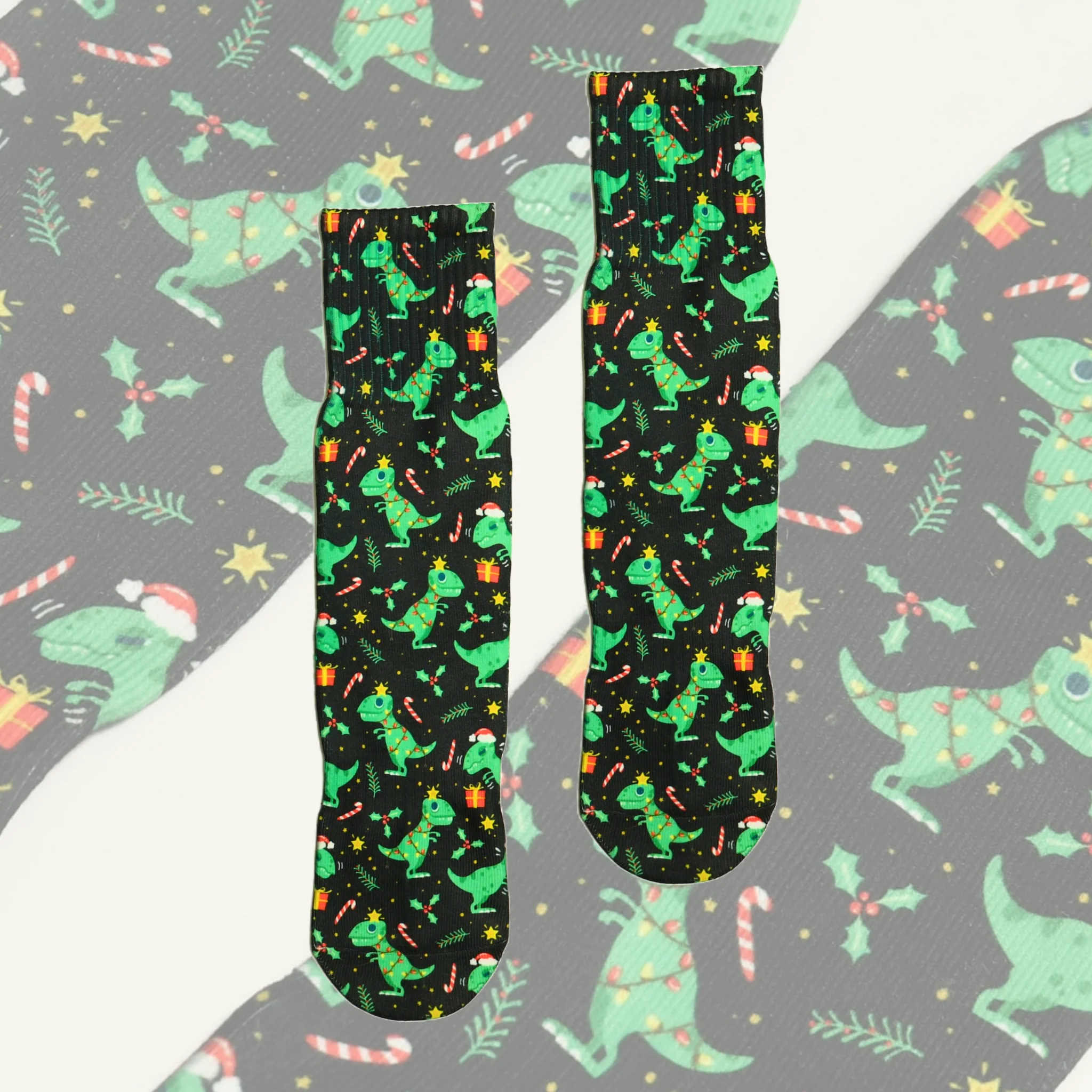 Dino-Mite Christmas Socks - Image 2