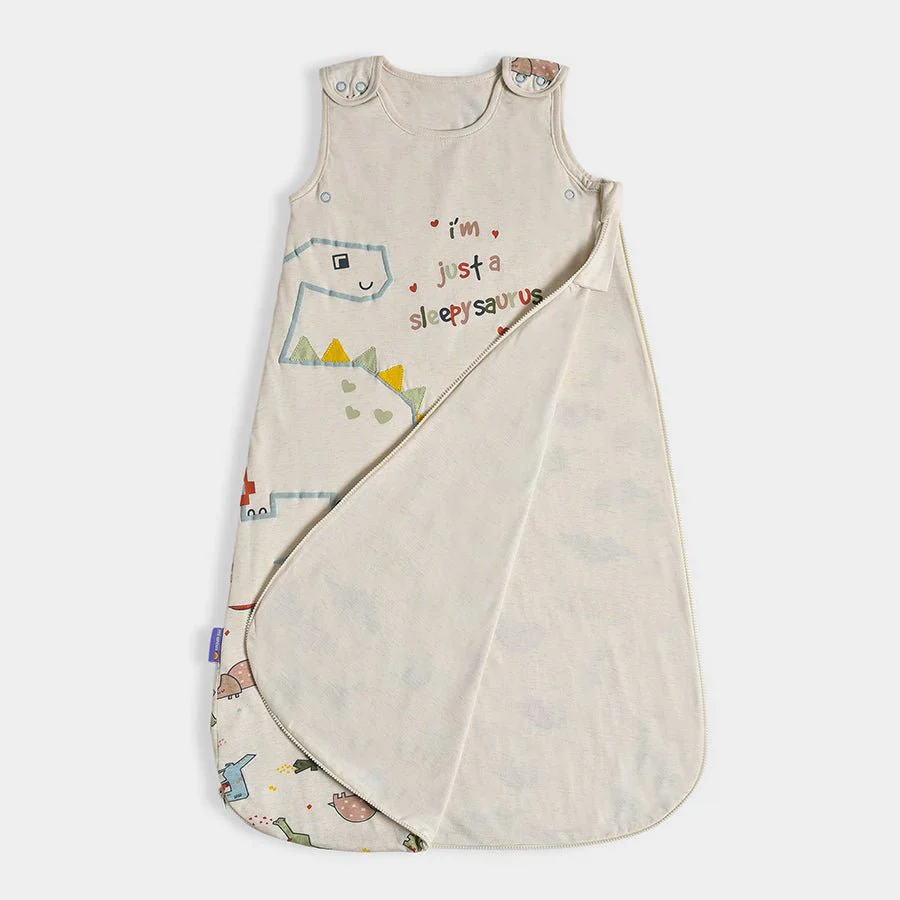 Dinomite Sleepy Saurus Baby Sleeping Bag Cream - Image 2