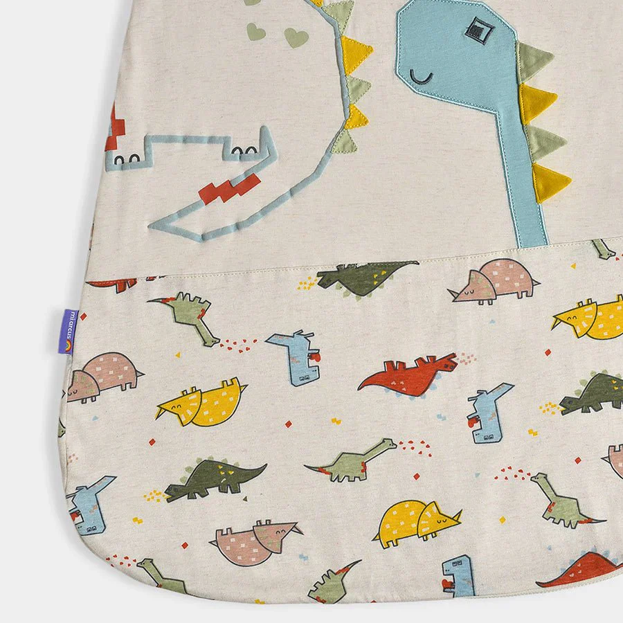 Dinomite Sleepy Saurus Baby Sleeping Bag Cream - Image 6