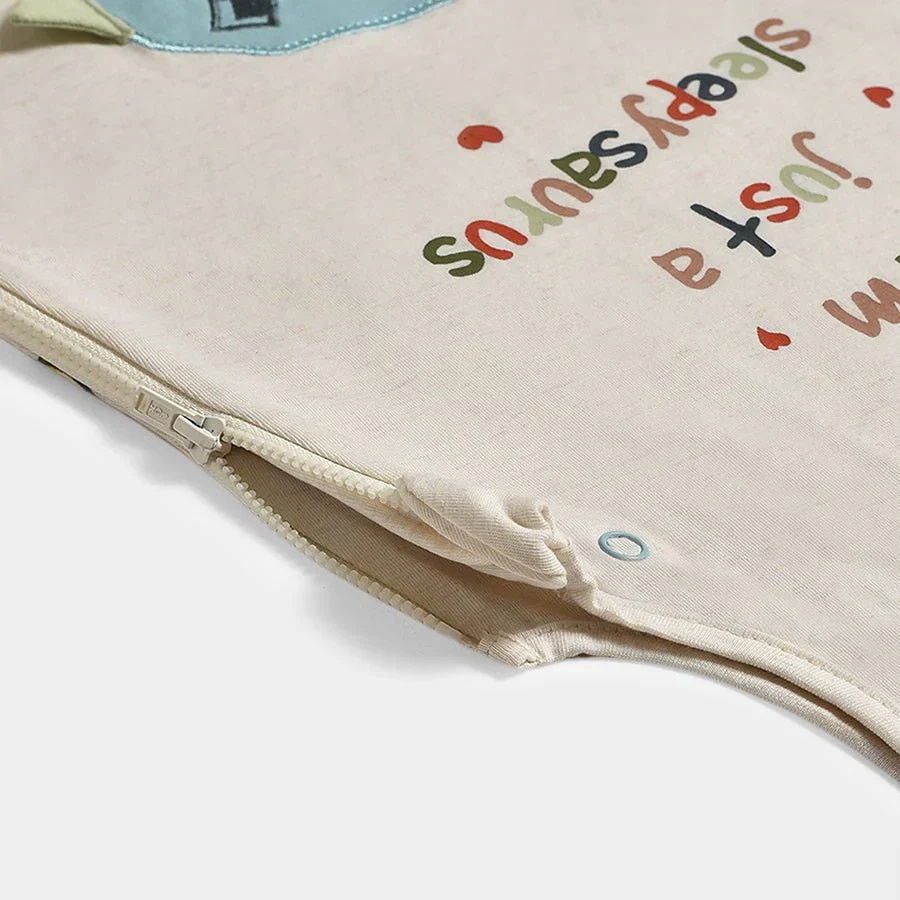 Dinomite Sleepy Saurus Baby Sleeping Bag Cream - Image 7