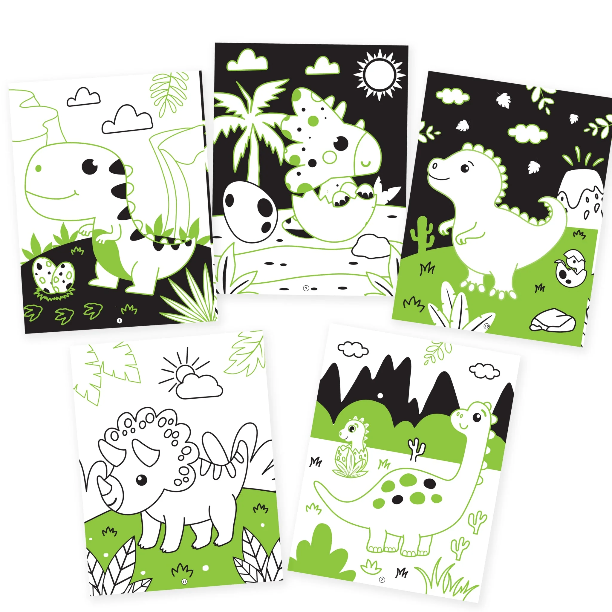 Dinosaurs Neon Colouring World Book for Kids Age 4 - 7 years with Neon Pens - Image 5