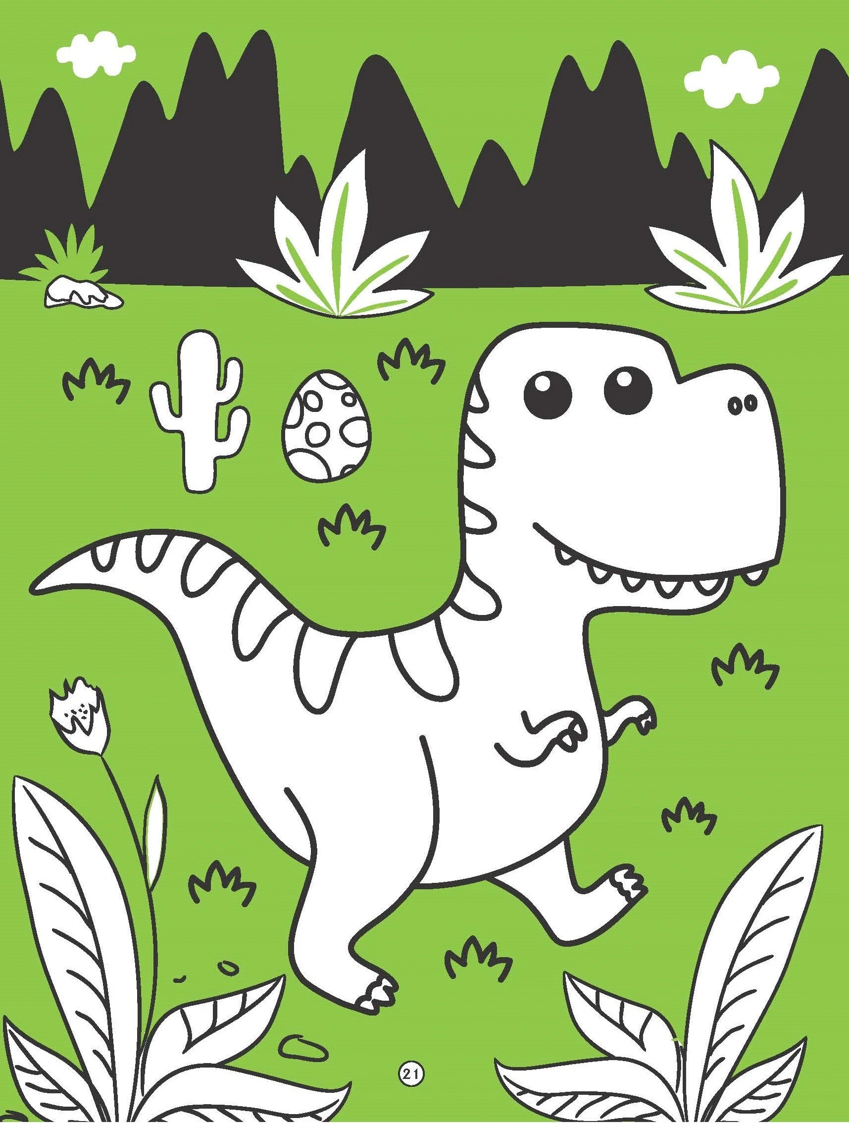 Dinosaurs Neon Colouring World Book for Kids Age 4 - 7 years with Neon Pens - Image 6
