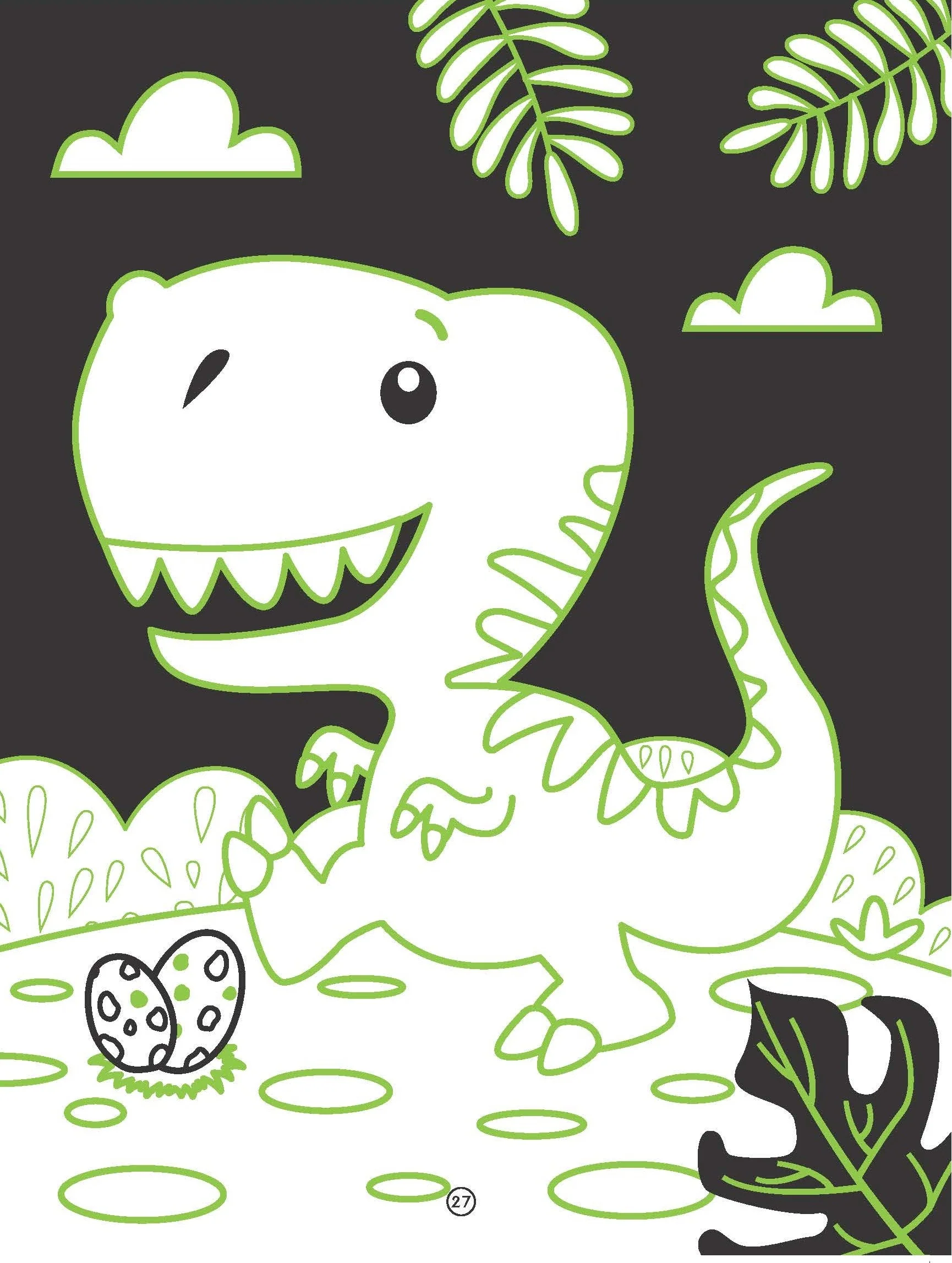Dinosaurs Neon Colouring World Book for Kids Age 4 - 7 years with Neon Pens - Image 7