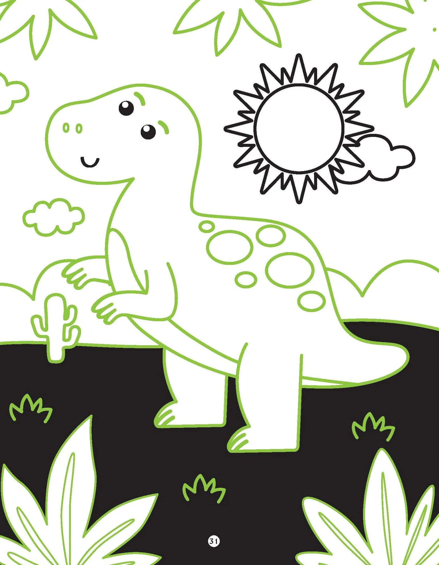 Dinosaurs Neon Colouring World Book for Kids Age 4 - 7 years with Neon Pens - Image 8