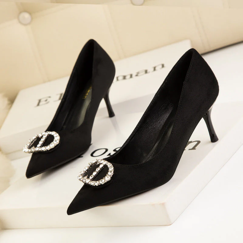 Dior Metal Buckle Heels
