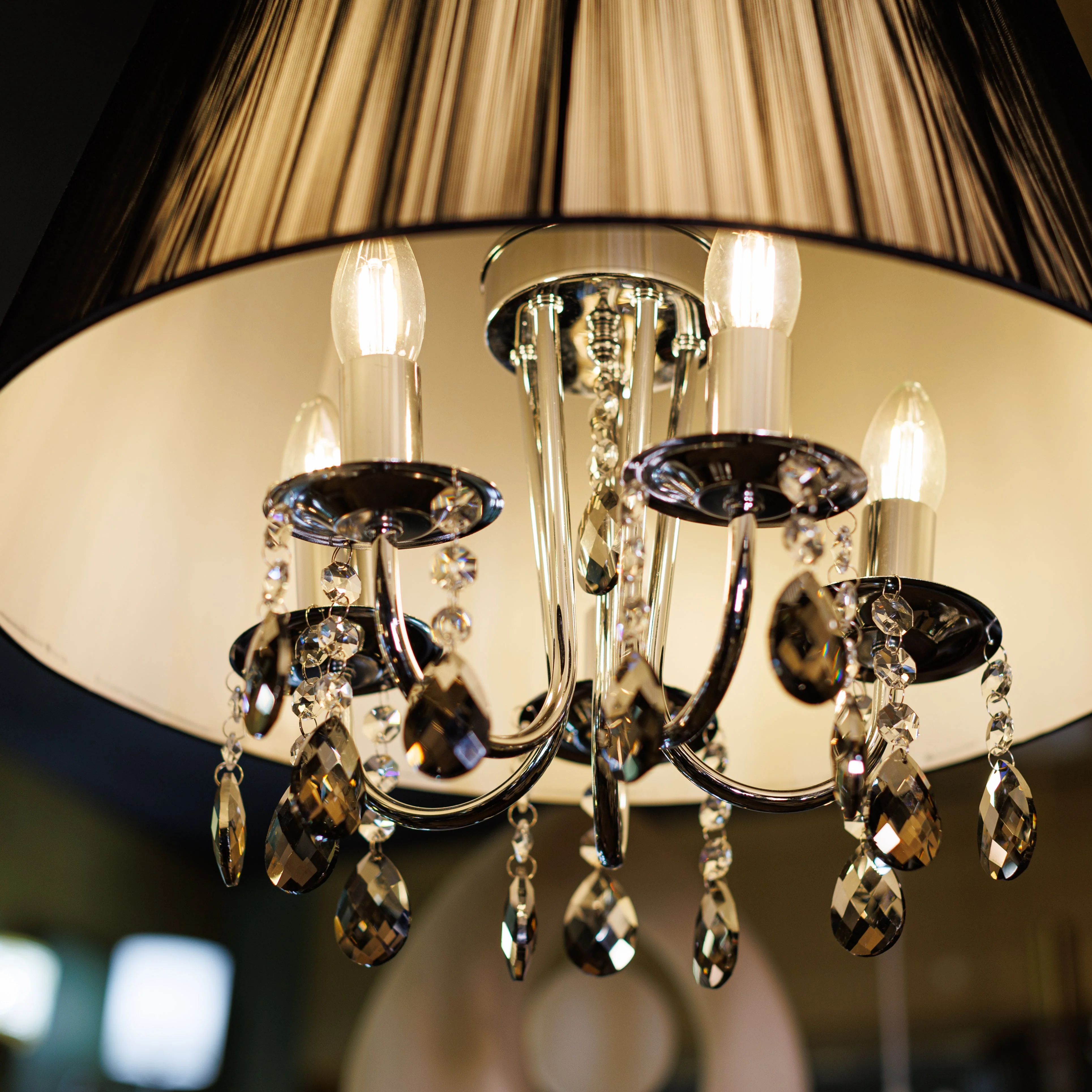 Distressed black Antique 5 Lights Candelabra Chandelierwishlist - Image 4