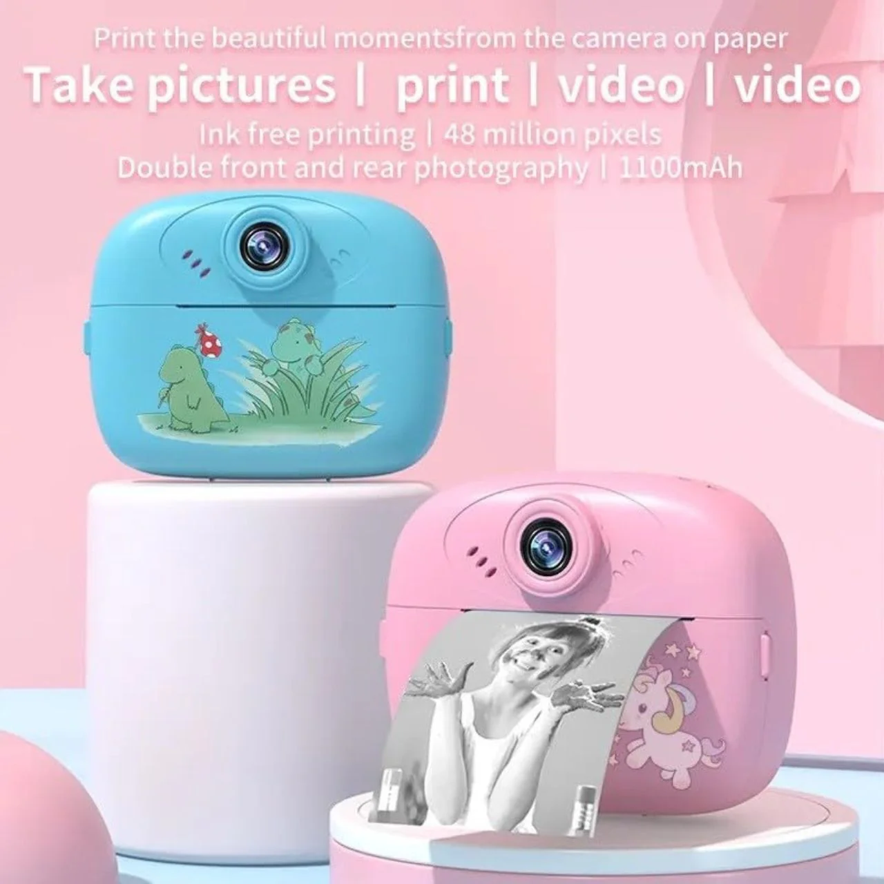 Diy Instant Digital Print Camera for Kids (Random Design) - Image 7