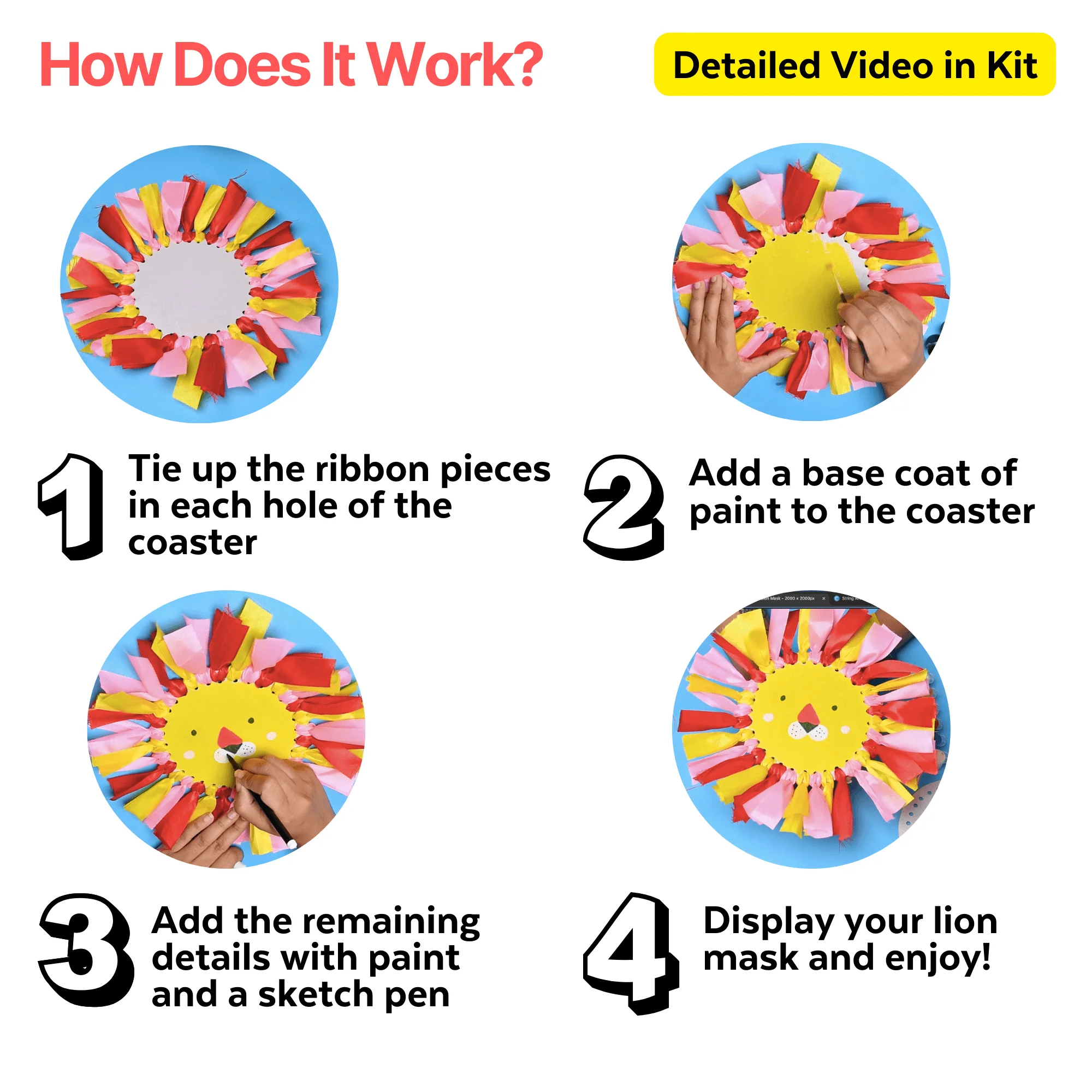 DIY Lion Mask Kit - Image 4