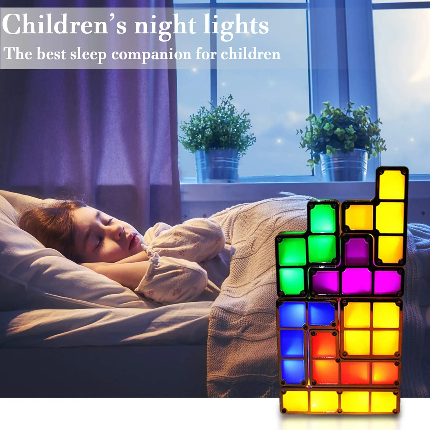 DIY Tetris Puzzle Light Stackable LED Lamp - Image 2