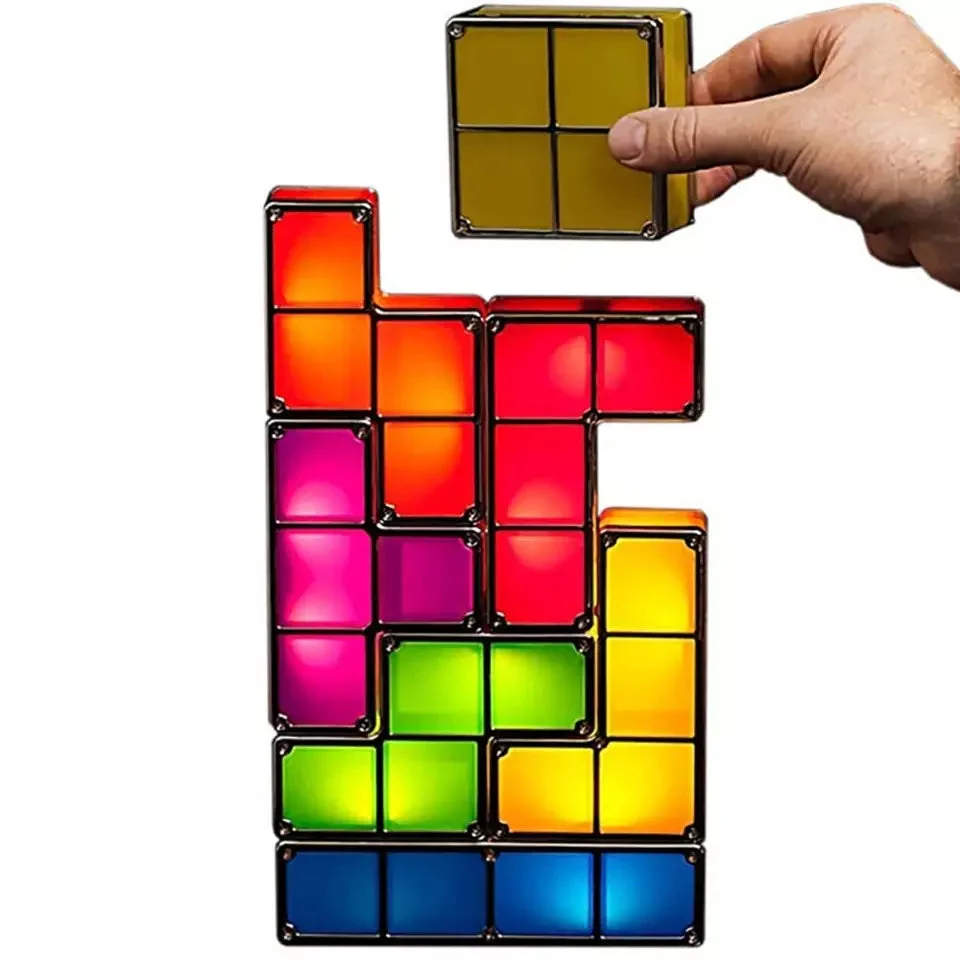 DIY Tetris Puzzle Light Stackable LED Lamp - Image 3