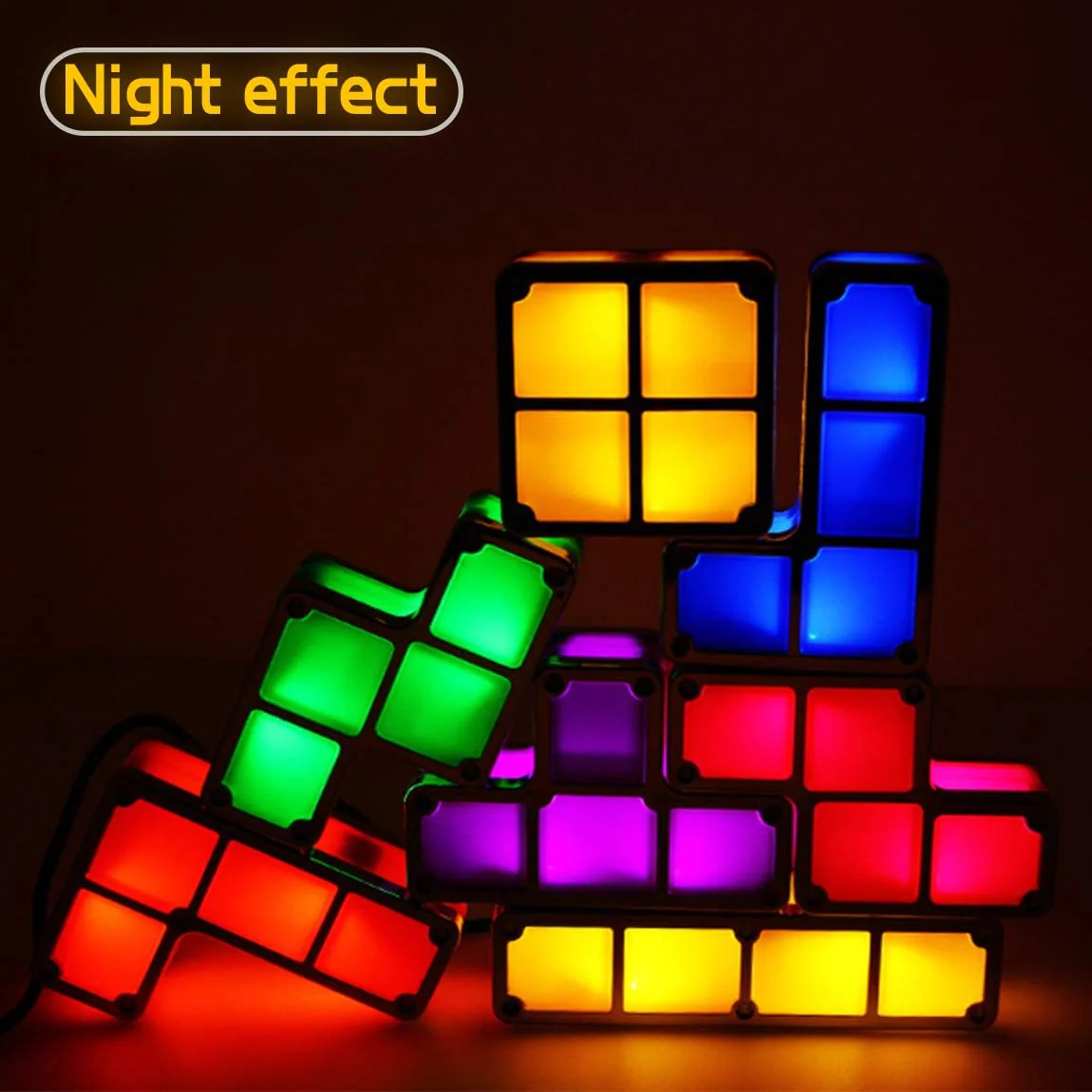 DIY Tetris Puzzle Light Stackable LED Lamp - Image 6