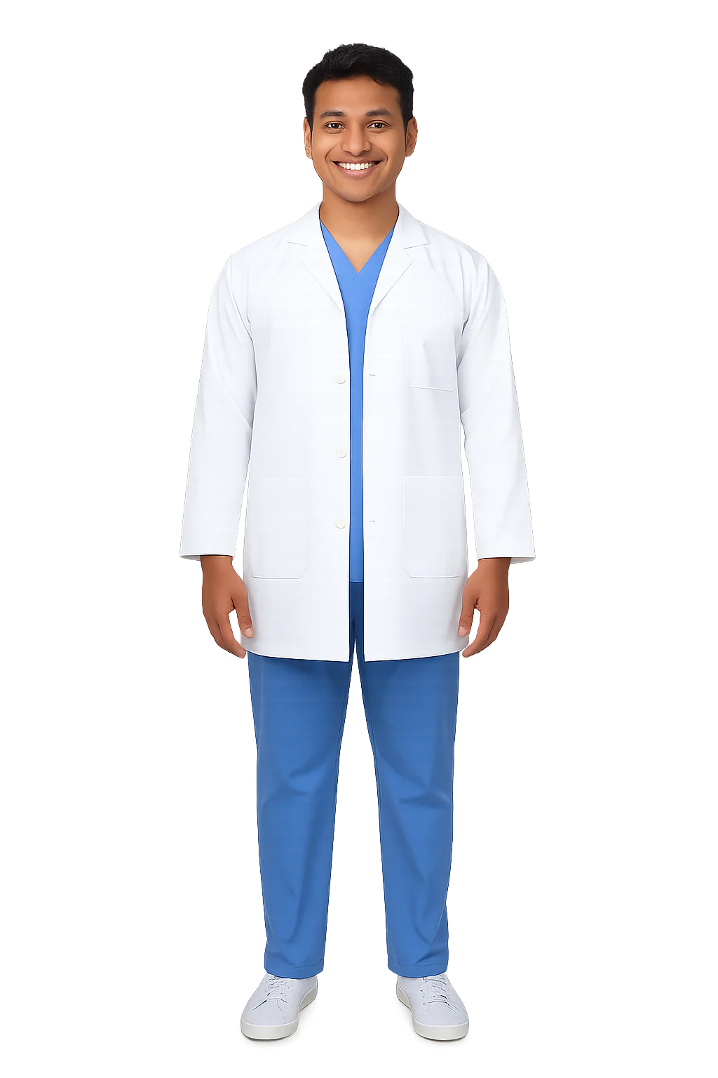Doctor's Coat Male - White - Image 3