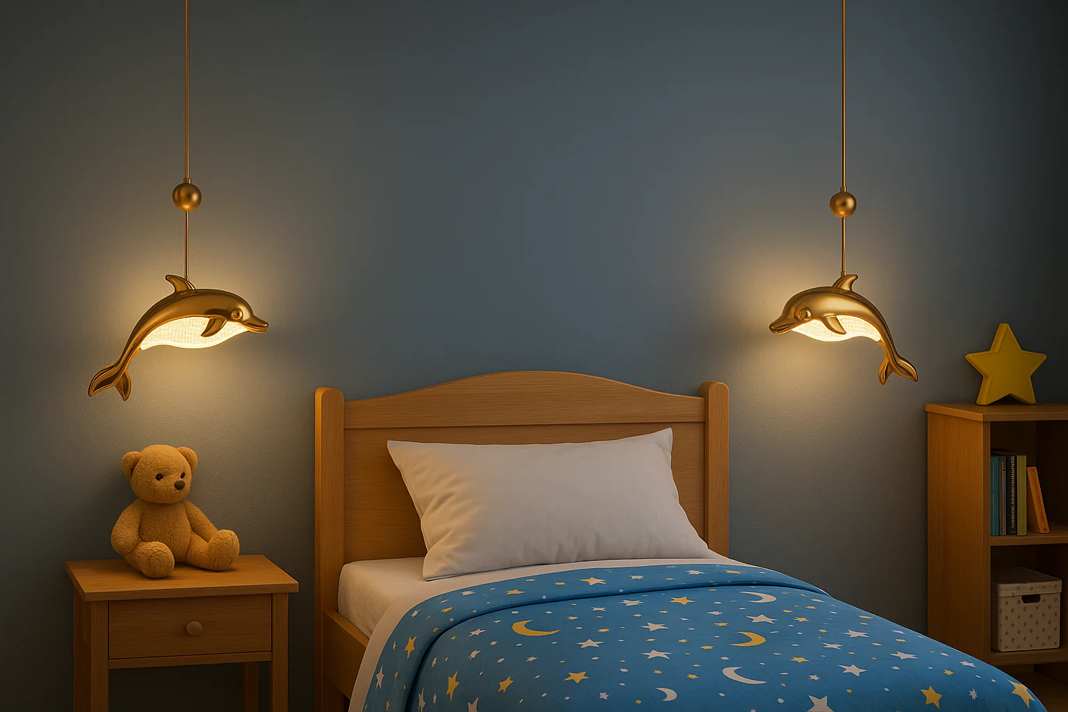 Dolphin Acrylic Pendant Light - Image 2