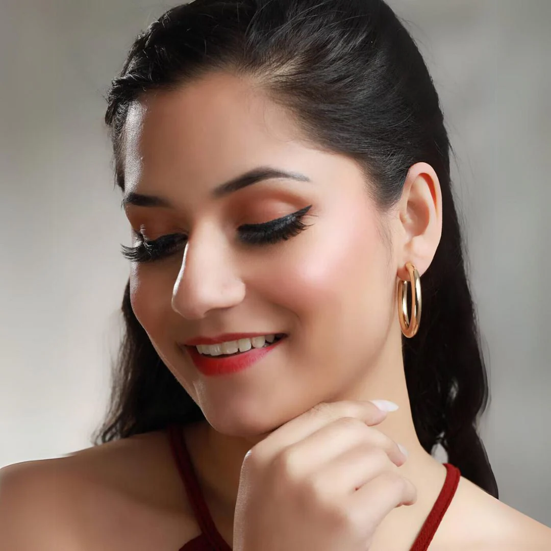 Dominique Hoop Statement Earring — Buy Any 5 for Rs. 599 - Image 2