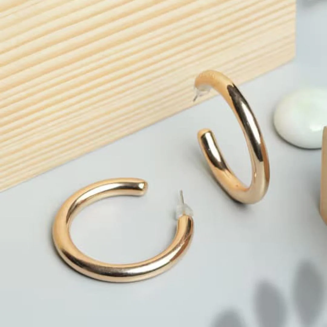 Dominique Hoop Statement Earring — Buy Any 5 for Rs. 599 - Image 3