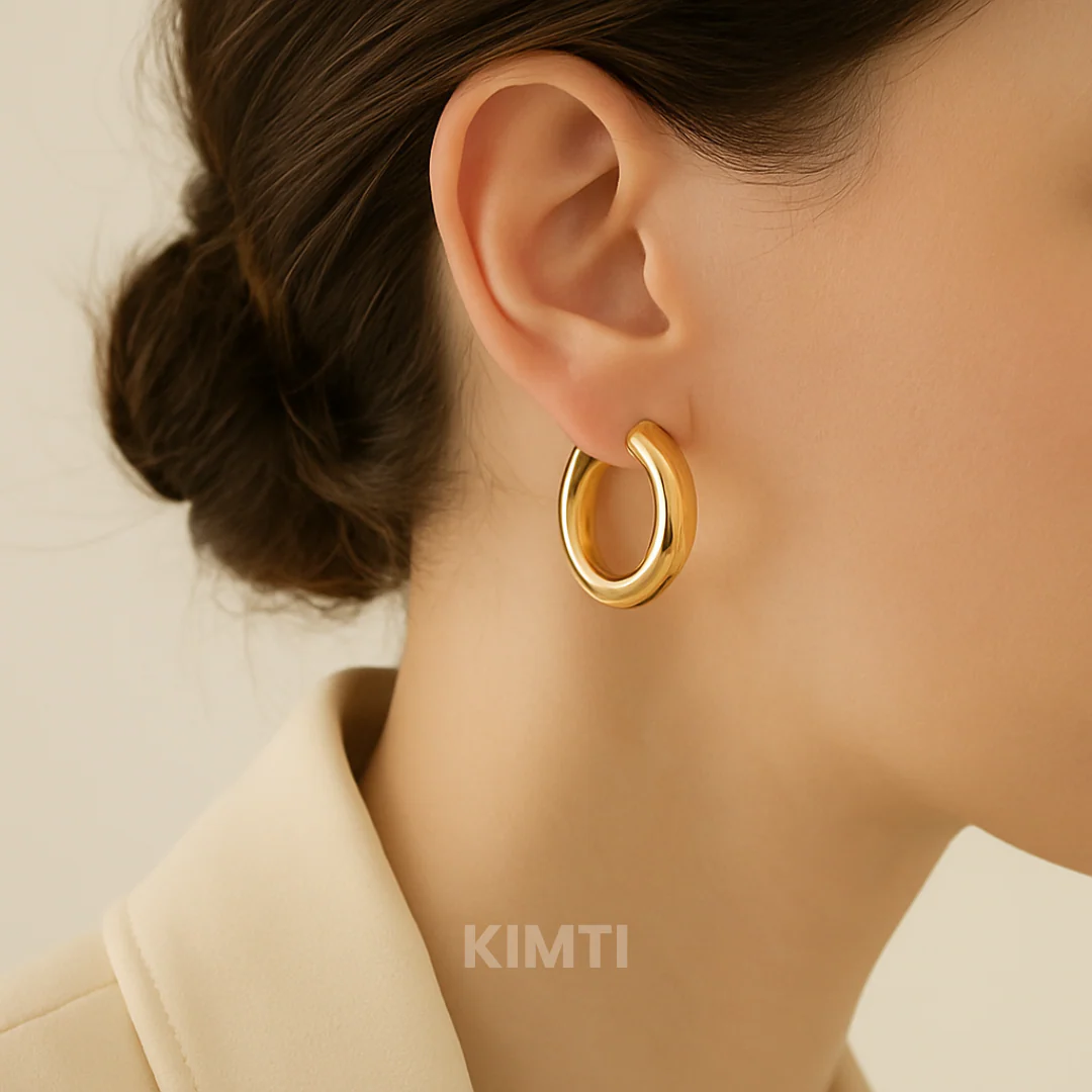 Dominique Hoop Statement Earring — Buy Any 5 for Rs. 599 - Image 4