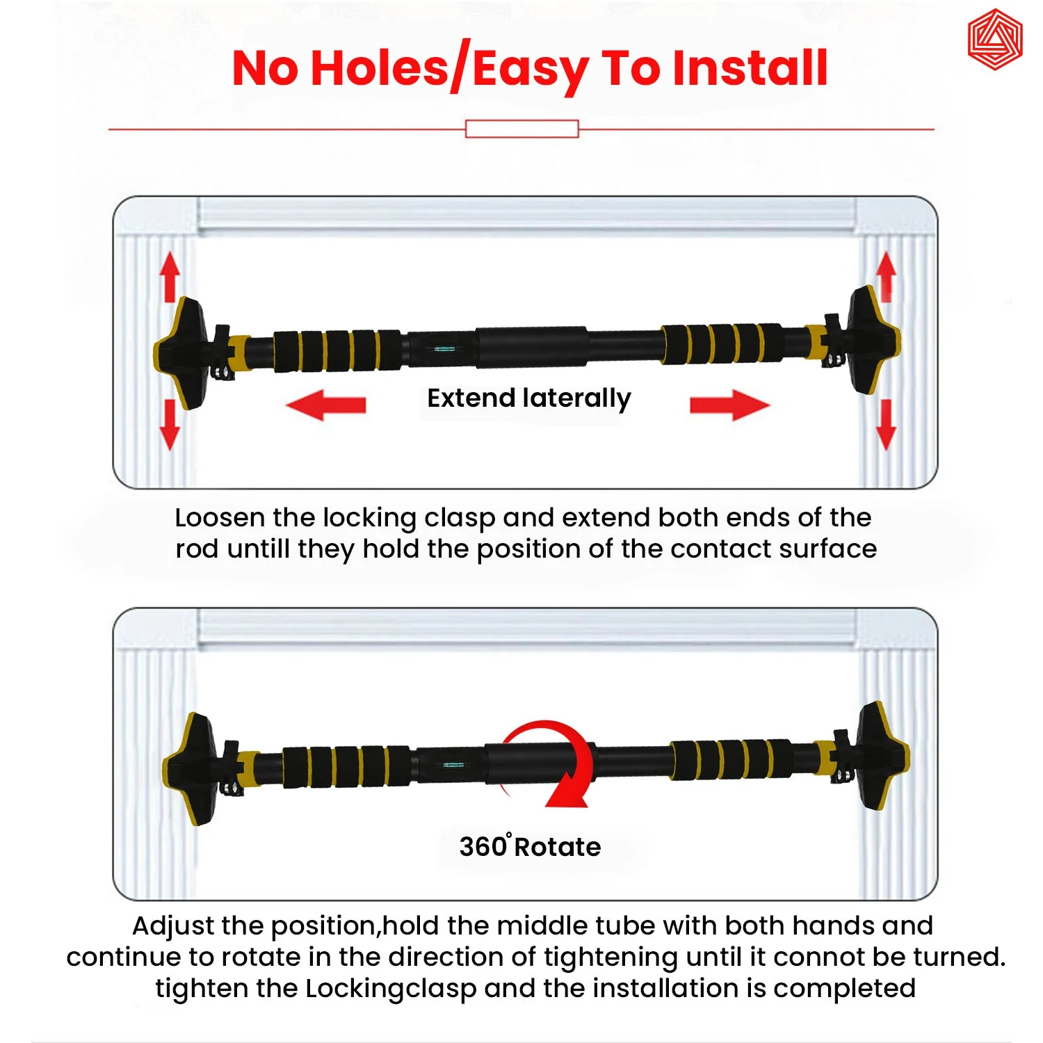 Doorway Pull up Bar without Screw - Image 7