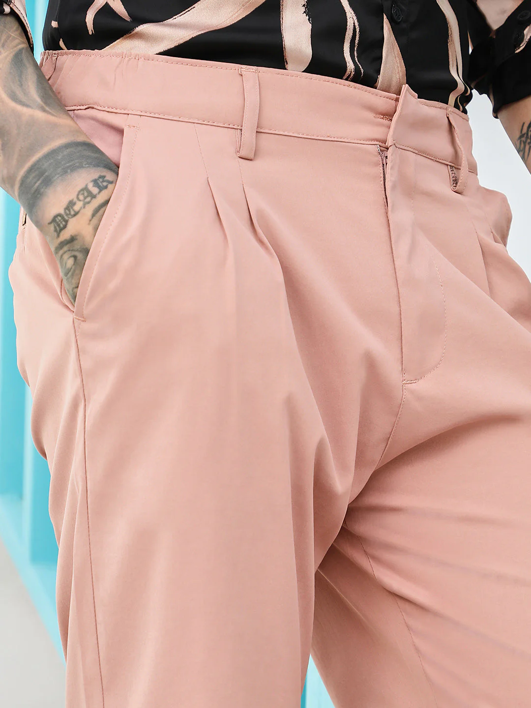 Double-Pleated Tailored Trousers - Image 7
