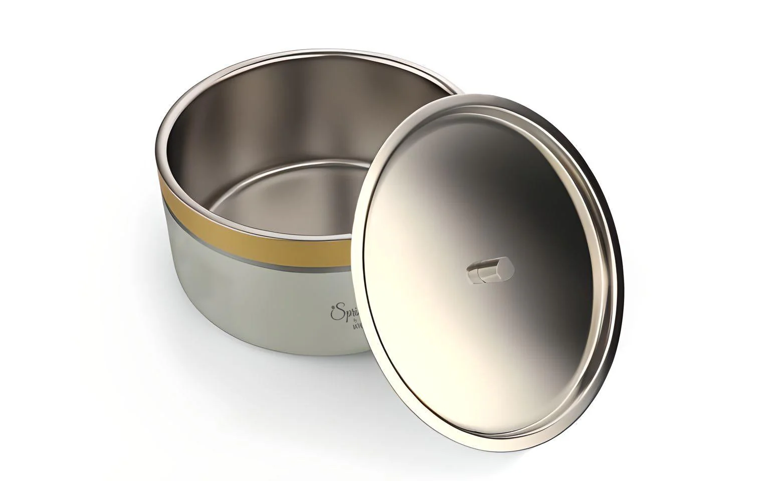 Double Wall Stainless Steel Casserole with Lid | 1200ml Capacity (1700ml Without Lid) | Food-Grade Steel | Multipurpose Serving Bowl | Black & Beige - Image 12