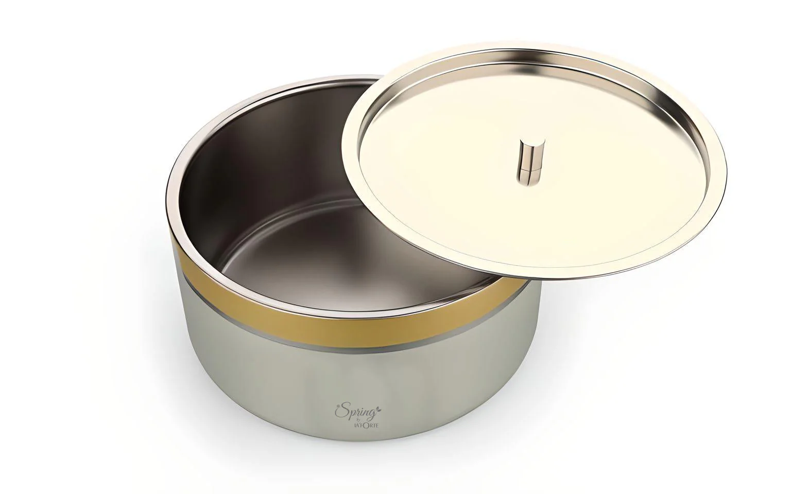 Double Wall Stainless Steel Casserole with Lid | 1200ml Capacity (1700ml Without Lid) | Food-Grade Steel | Multipurpose Serving Bowl | Black & Beige - Image 14