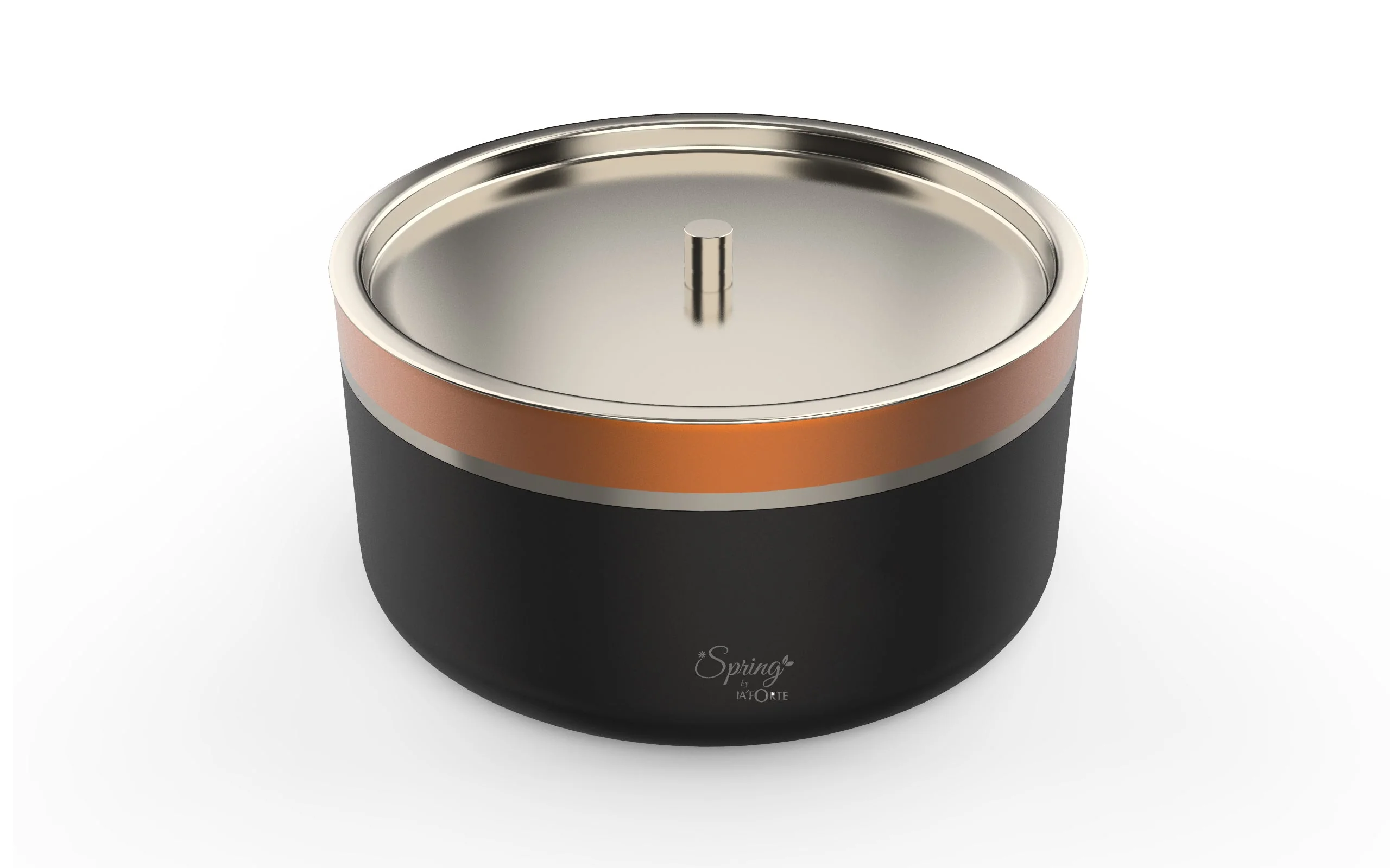 Double Wall Stainless Steel Casserole with Lid | 1200ml Capacity (1700ml Without Lid) | Food-Grade Steel | Multipurpose Serving Bowl | Black & Beige - Image 18
