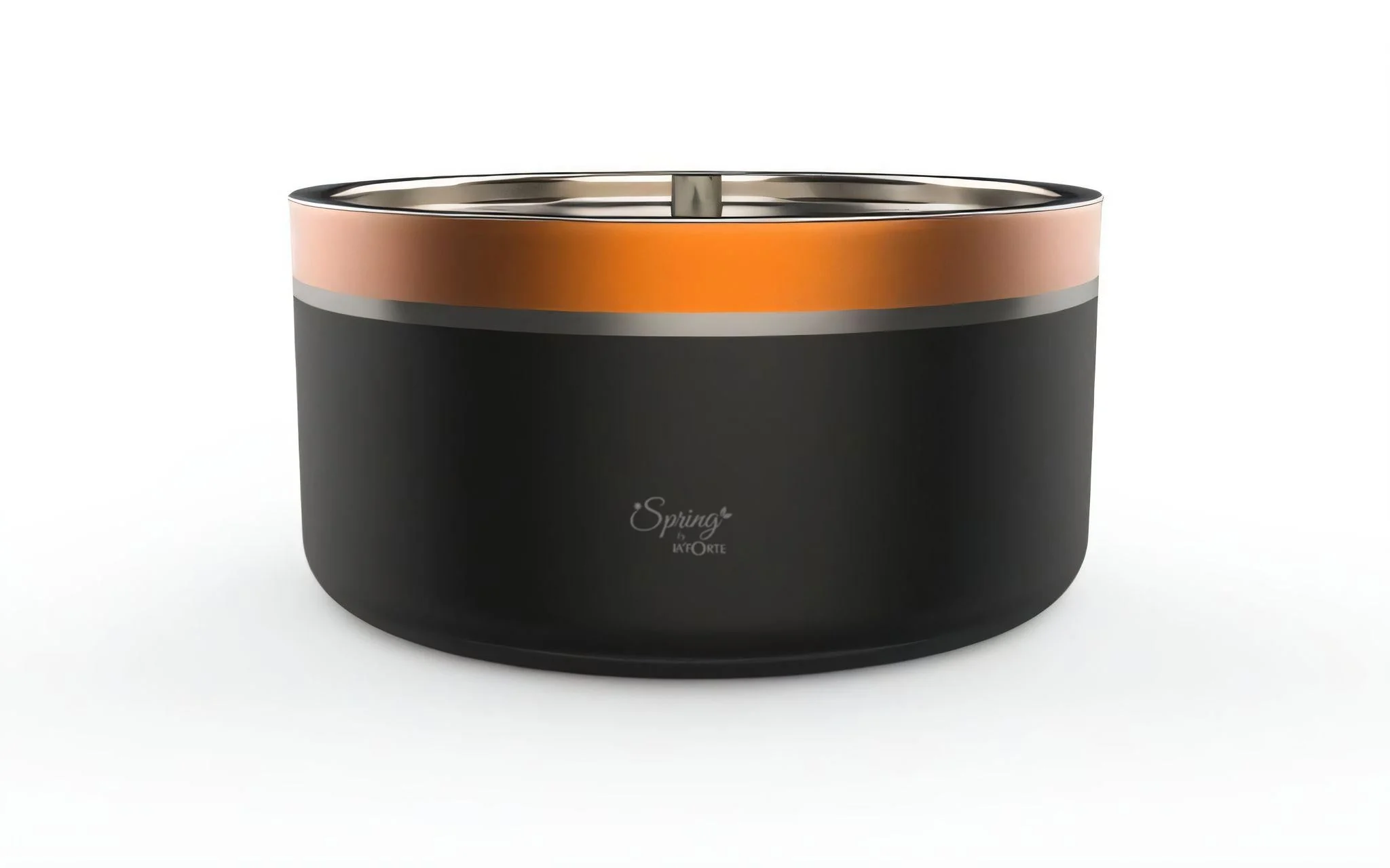 Double Wall Stainless Steel Casserole with Lid | 1200ml Capacity (1700ml Without Lid) | Food-Grade Steel | Multipurpose Serving Bowl | Black & Beige - Image 6