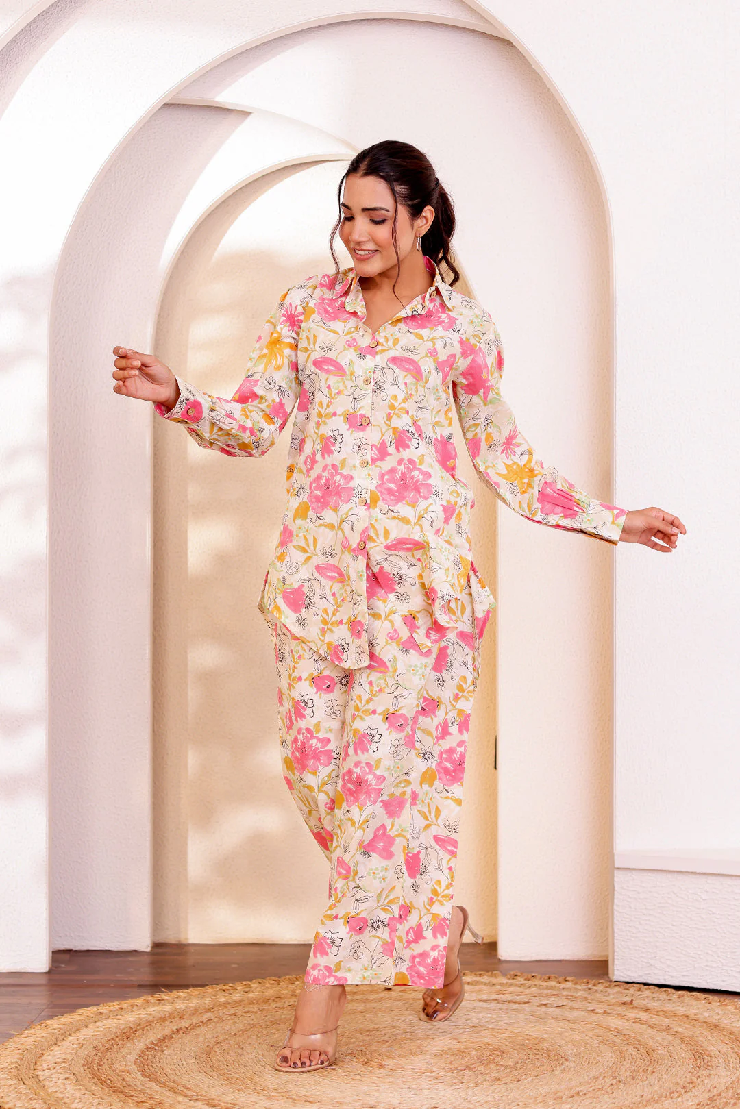 Dove White Cotton Coord Set - Image 6