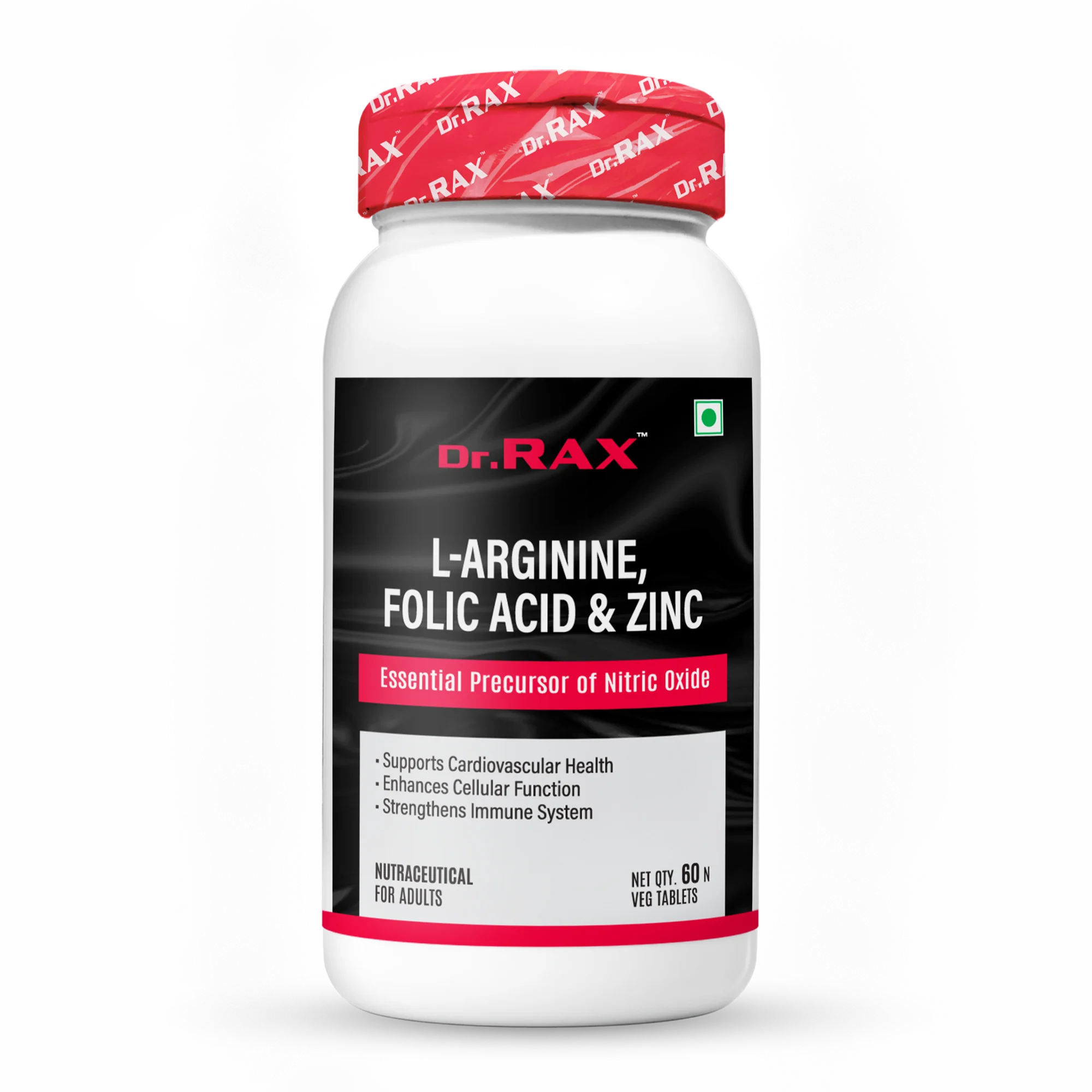 Dr. Rax L-Arginine, Folic Acid & Zinc Veg Tablet