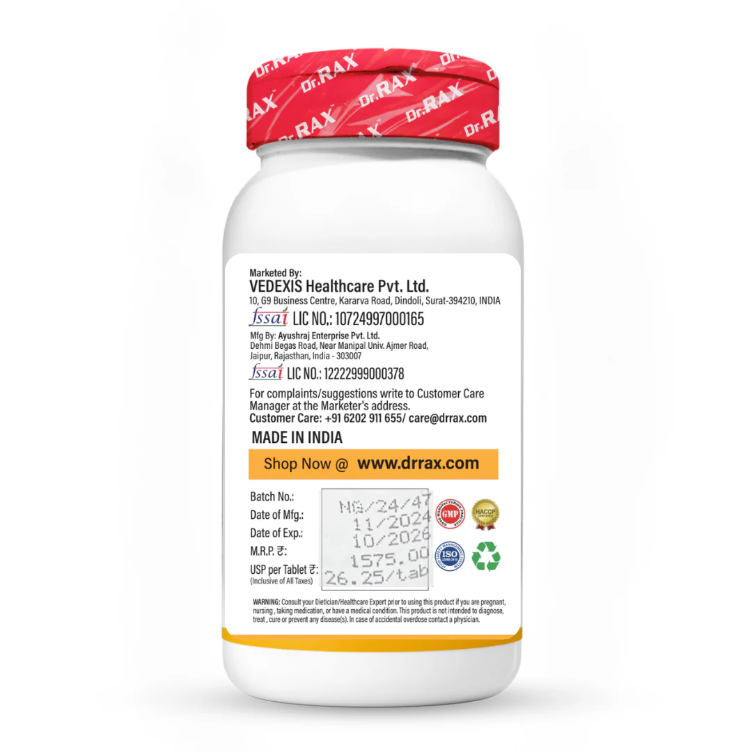 Dr. Rax Nano Curcumin 95 1000mg Vegan Tablet - Image 2