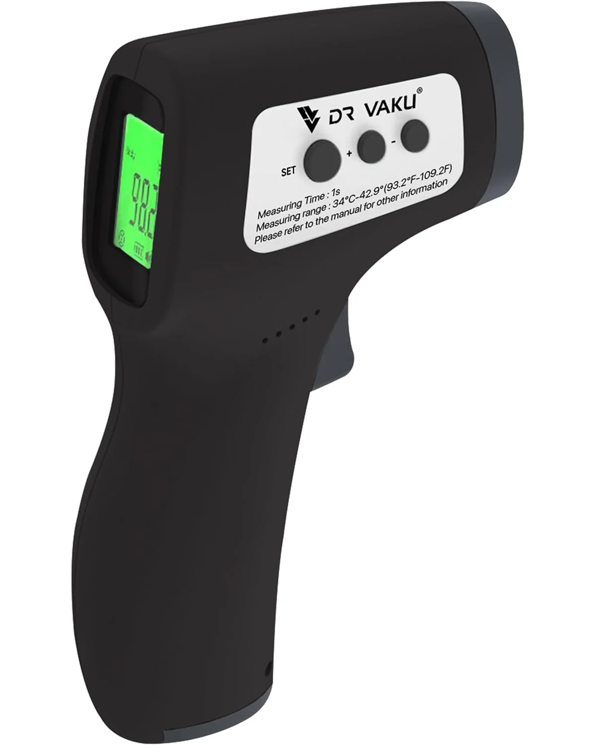 DR VAKU ® Infrared Digital Temperature Gun, Resolution Infrared Thermometer, Multi-Purpose, Wide Range, Non-Contact [With Free Battery] - Image 8